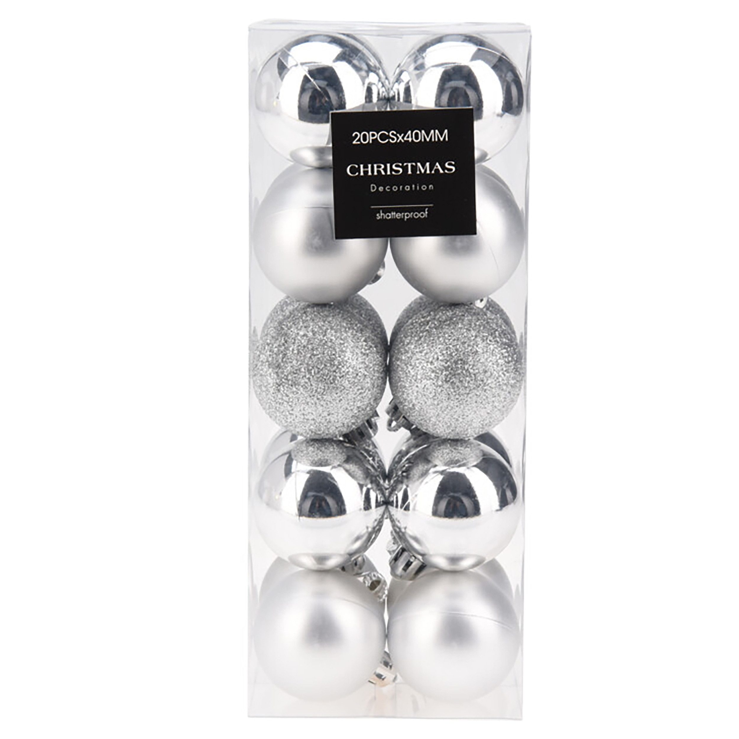 Annastore Weihnachtsbaumkugel Bruchsichere Weihnachtskugeln aus Kunststoff - Christbaumkugeln, 3–6 cm Ø, matt, glänzend & glitzernd, Für Innen & Außen