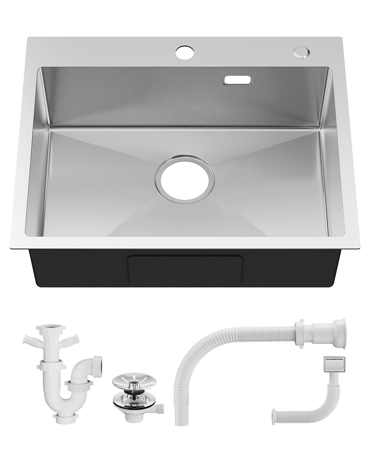 Sofetiy max Küchenspüle 60×48cm Einbauspüle Edelstahl günstig online kaufen