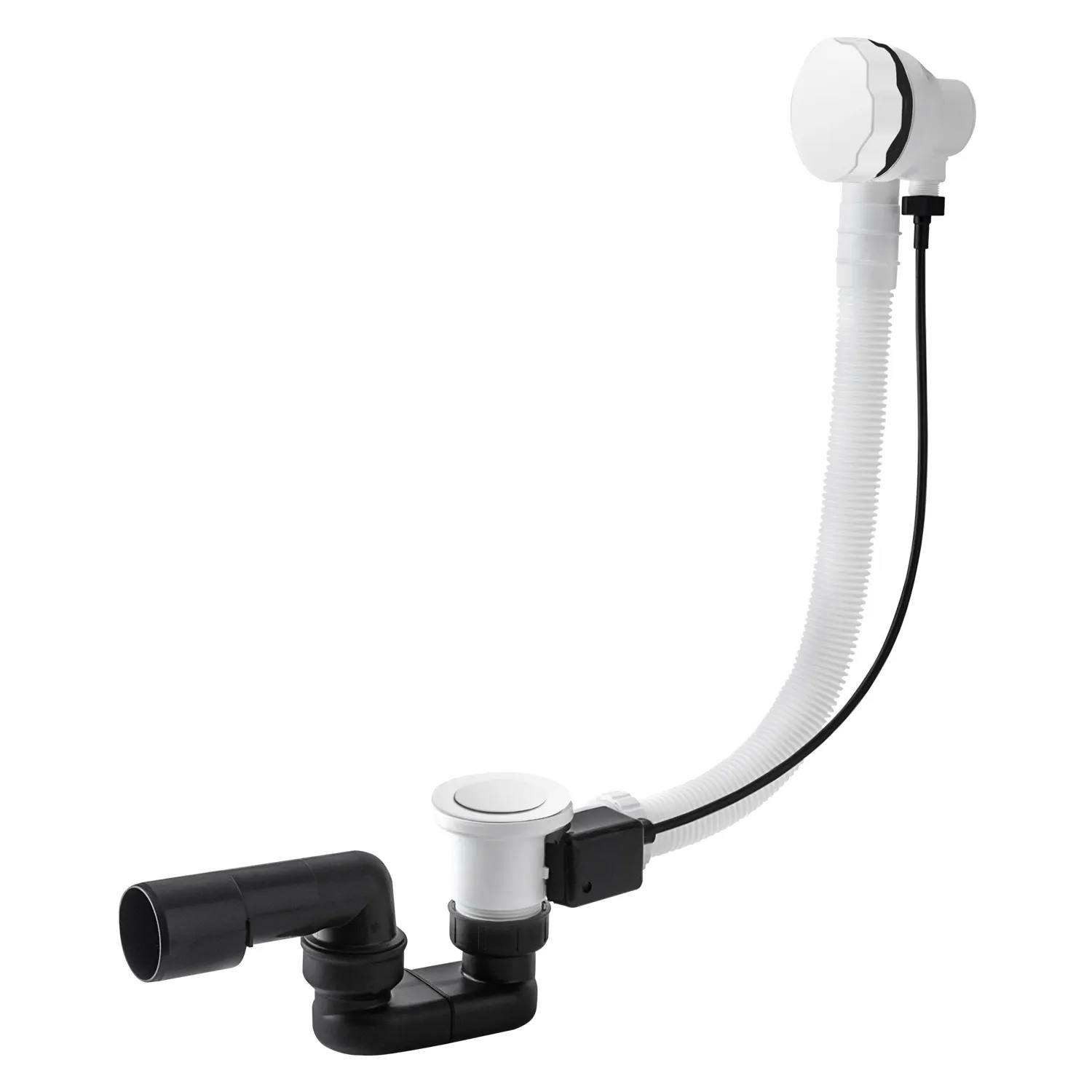 TRIZERATOP Wannenarmatur Badewannen-Überlauf mit Automatikablauf CLASSIC I 100 cm, weiß matt (Badewannen-Überlauf mit Automatikablauf CLASSIC I 100 cm, weiß matt, Badewannen-Überlauf mit Automatikablauf CLASSIC I 100 cm, weiß matt)