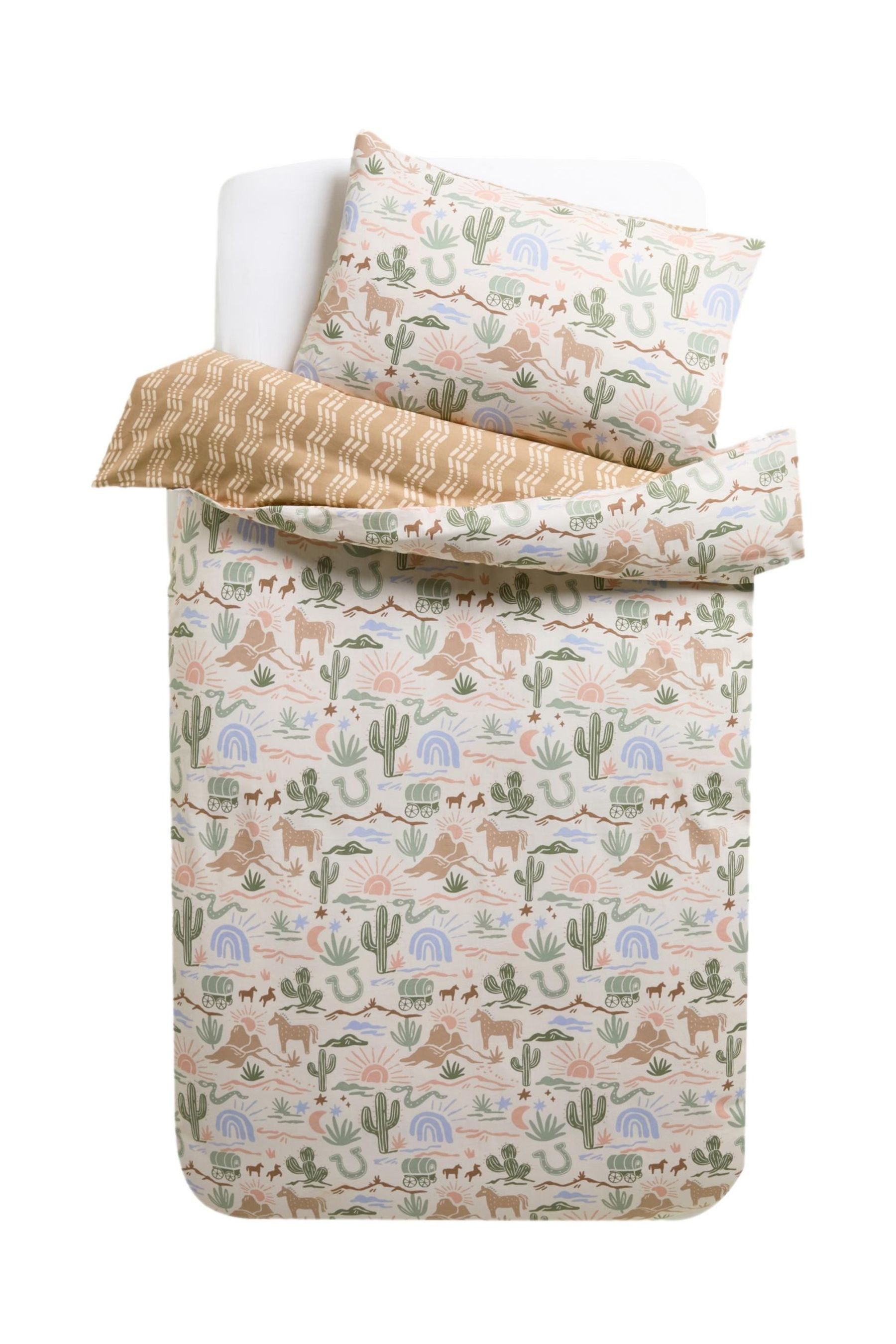Bett-Set Bedruckte Bettgarnitur aus 100 % Baumwolle