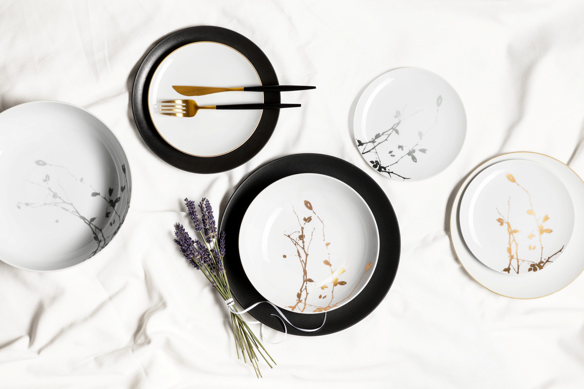 Seltmann Weiden Schüssel Liberty - Golden Rose Hip, Porzellan, (1-tlg), Foodbowl 25 cm