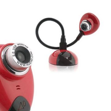 HUE HD Kamera Dokumentenscanner, (USB Dokumentenkamera und Webcam, rot)