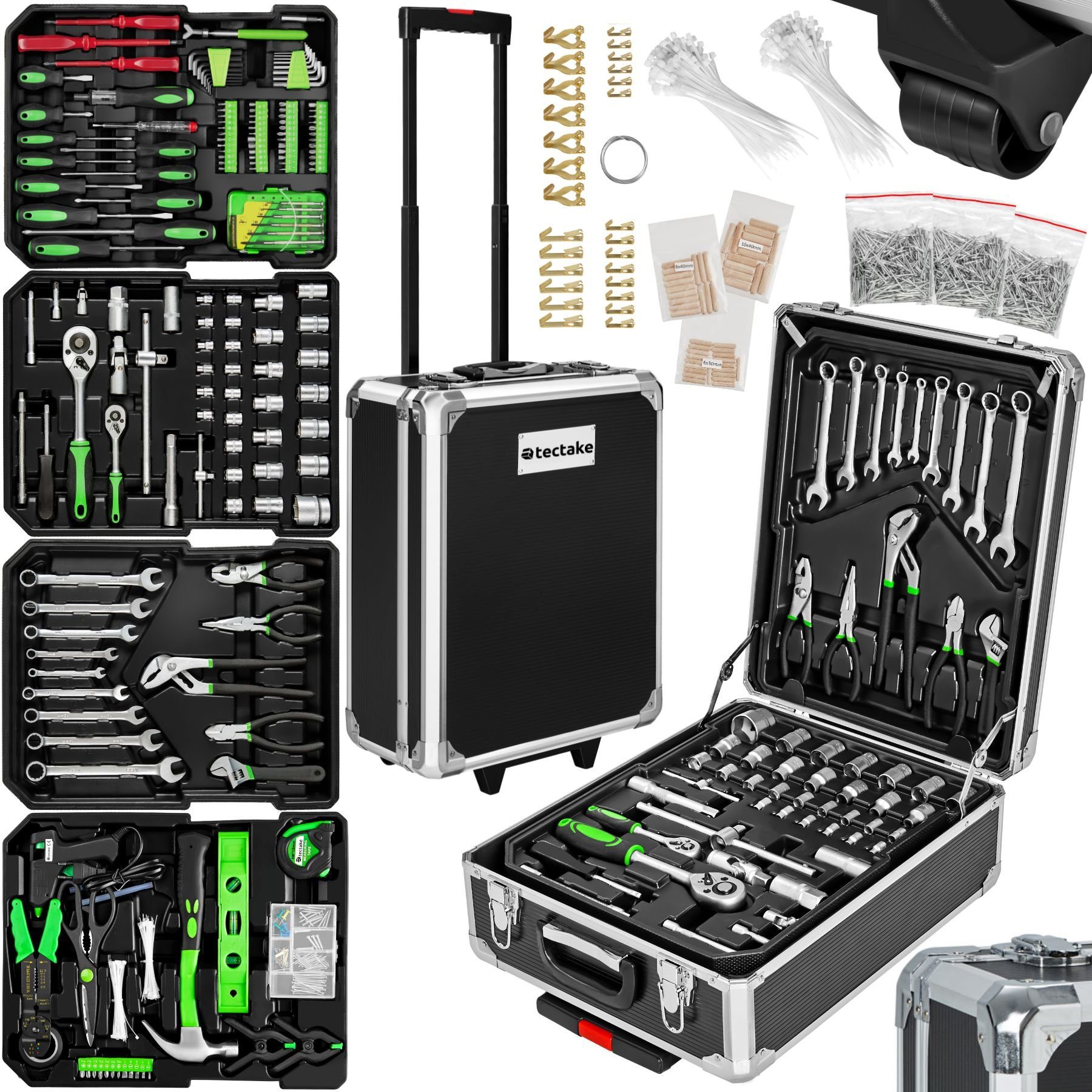 tectake Werkzeugtrolley Werkzeugkoffer