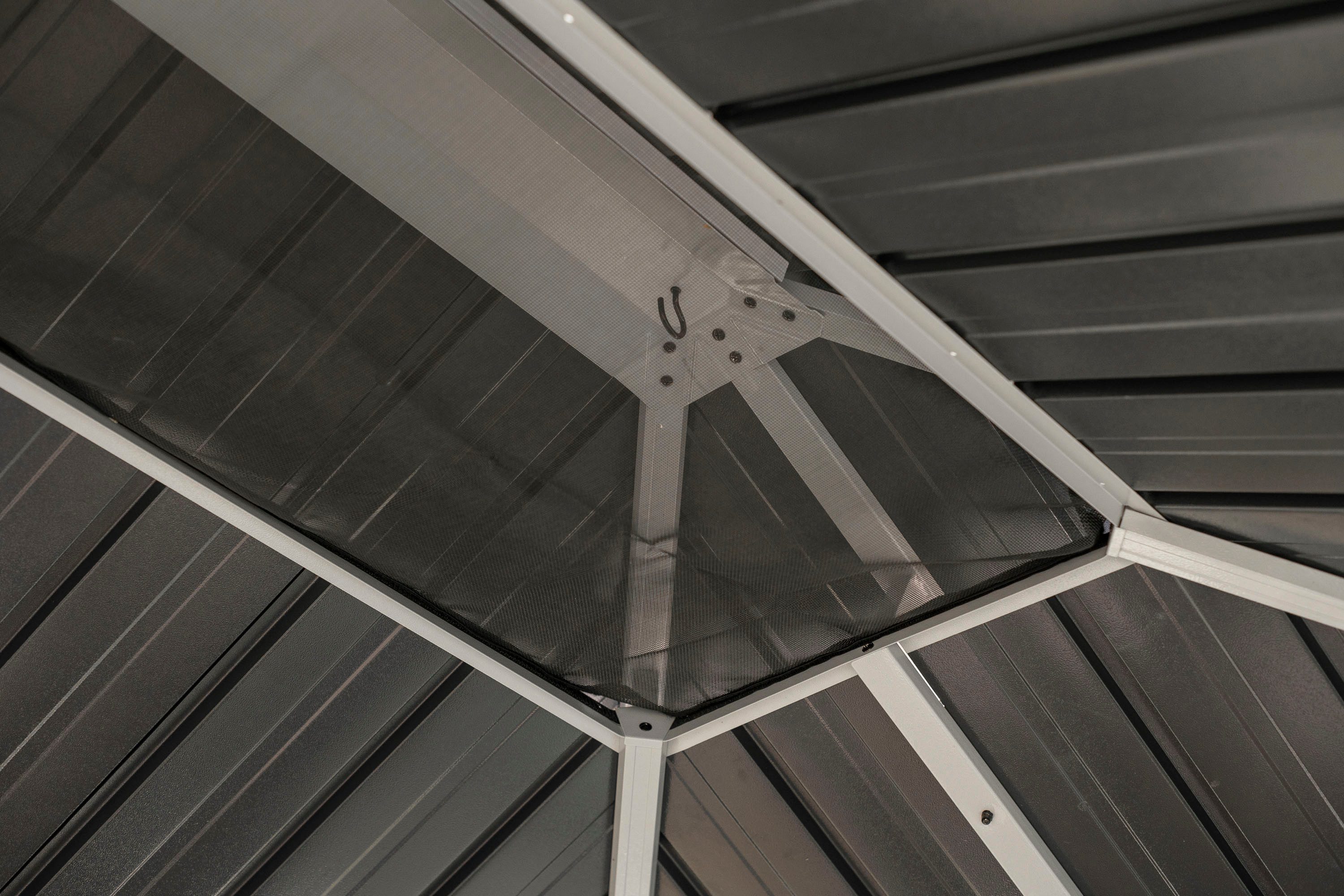 Sojag Pavillon »Olan 1014«, (Set), aus Aluminium, mit Wintergarten, inkl. Moskitonetzen