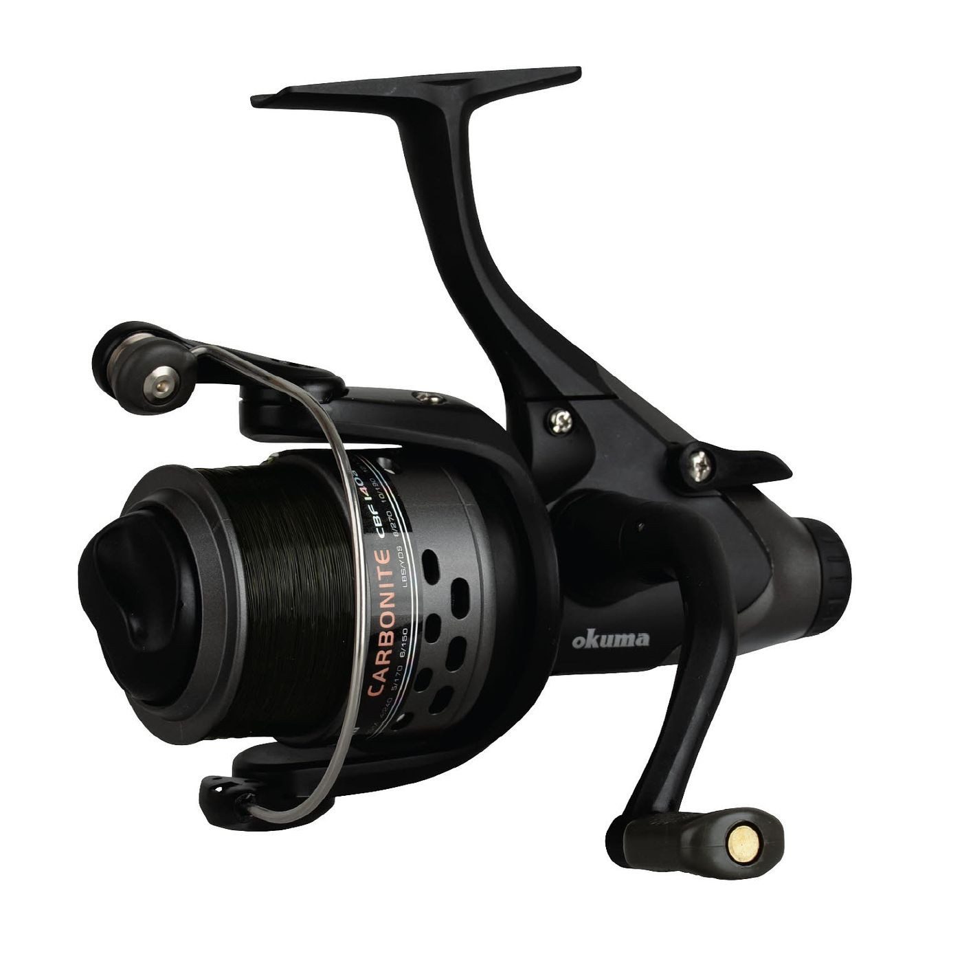 Freilaufrolle Okuma Carbonite XP Baitfeeder 140 - 160m 0,35mm Schnurfassung