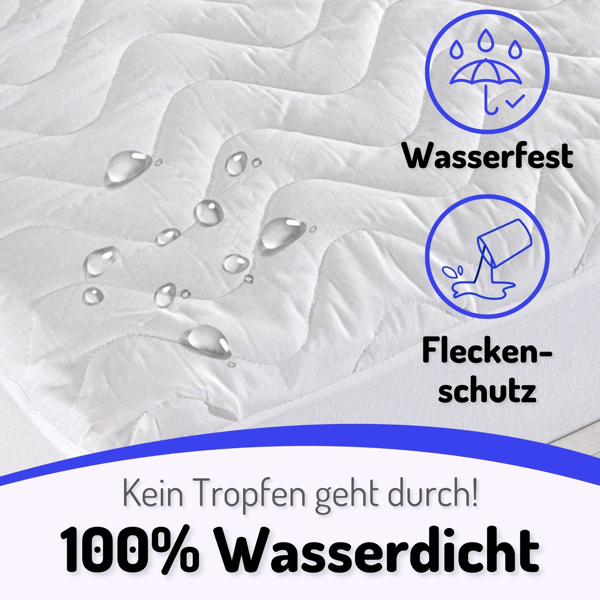 Matratzenschoner Wasserdicht Gesteppt Inkontinenz Matratzenauflage Fitted günstig online kaufen
