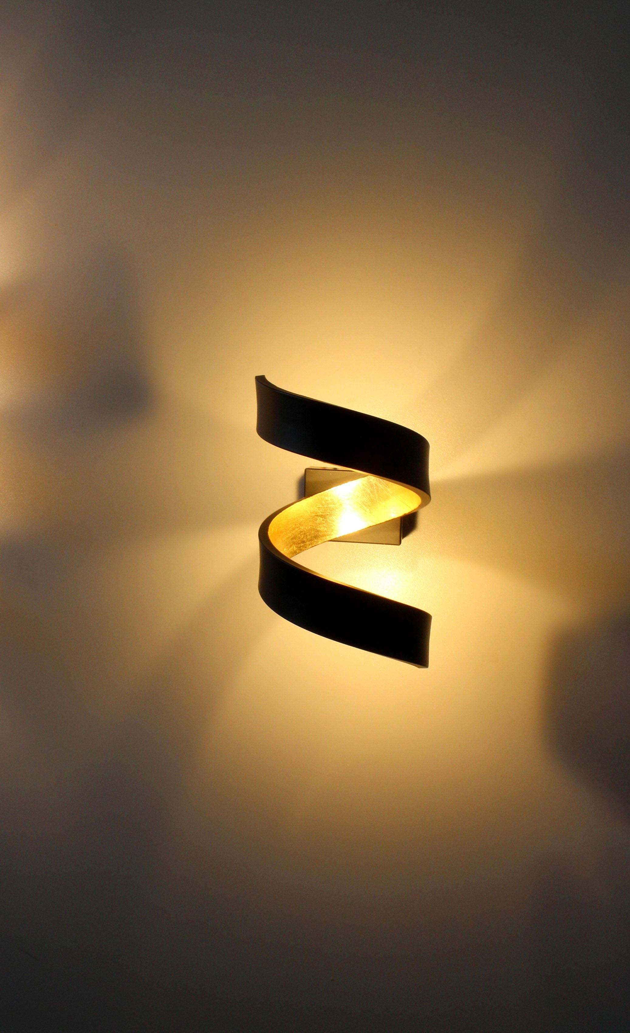 LUCE Design integriert, Warmweiß LED fest LED Wandleuchte HELIX