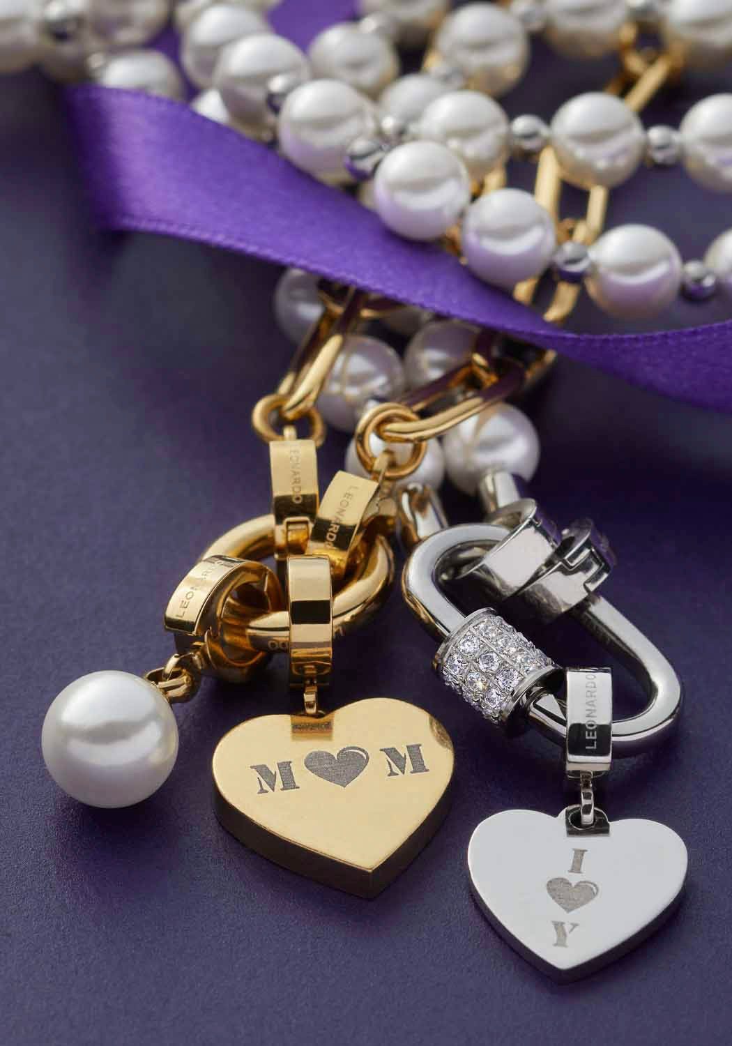 LEONARDO Charm-Einhänger Anhänger Coco Clip&Mix, mit Perle (imitiert) günstig online kaufen