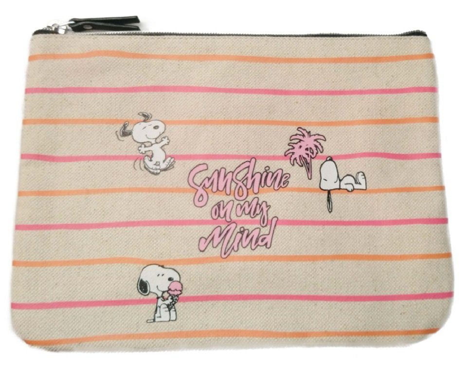 Capelli New York Kosmetiktasche Snoopy Sunshine on my mind Kosmetiktasche rosa