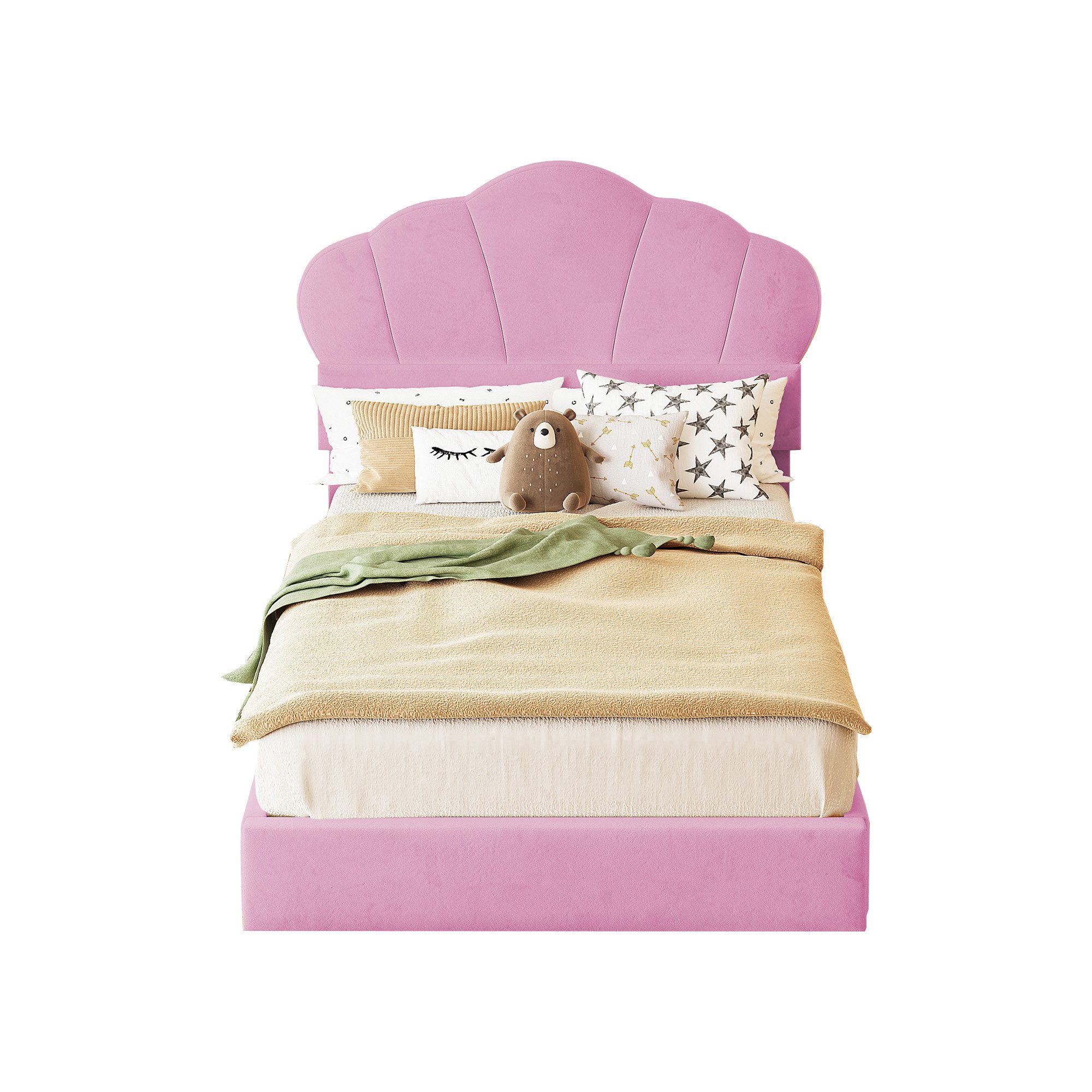 Flieks Polsterbett, LED Einzelbett 90x200cm mit günstig online kaufen