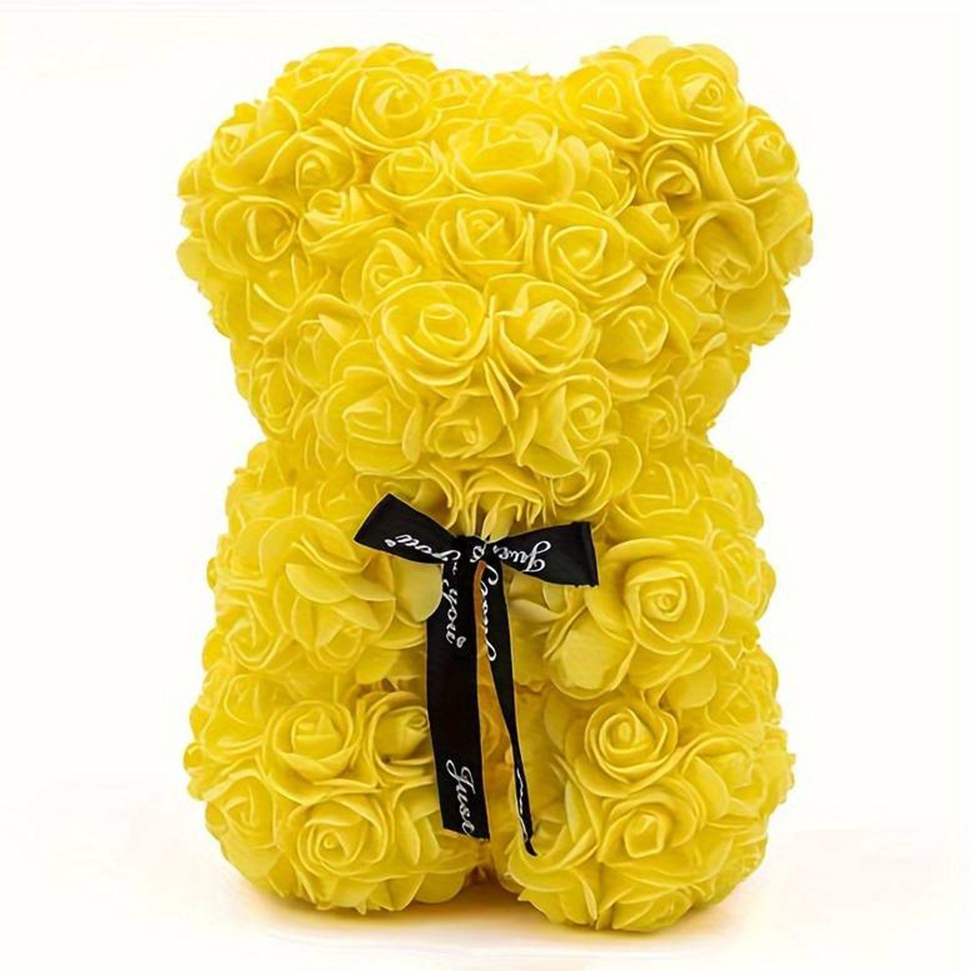 Kunstblumenstrauß Rosenbär Teddybär Rosen Valentinstagsgeschenk, Deggelbam