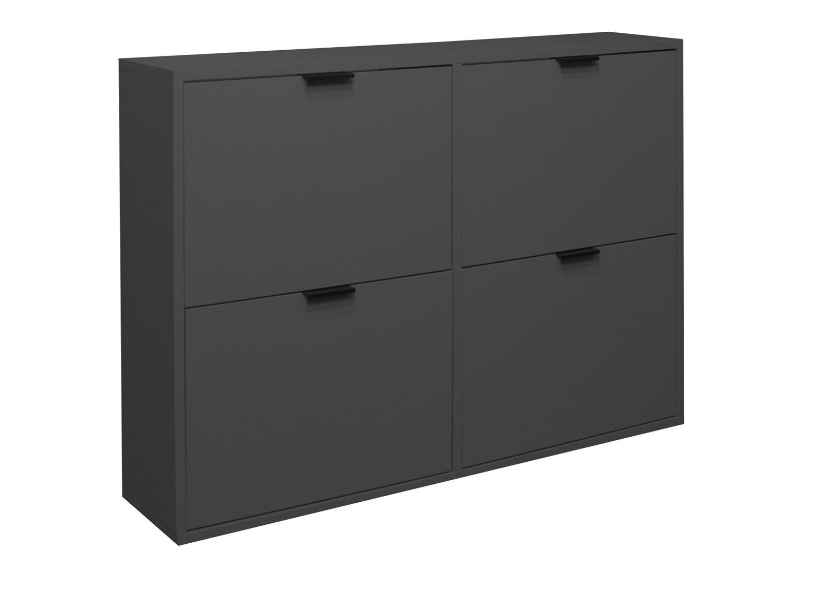 Storado Schuhkipper Bonnie 120×86–99×25cm, Schuhkipper mit 4 Klappen, Farbe wählbar, 4 Klappen mit Platz für 12–18 Paar Schuhe
