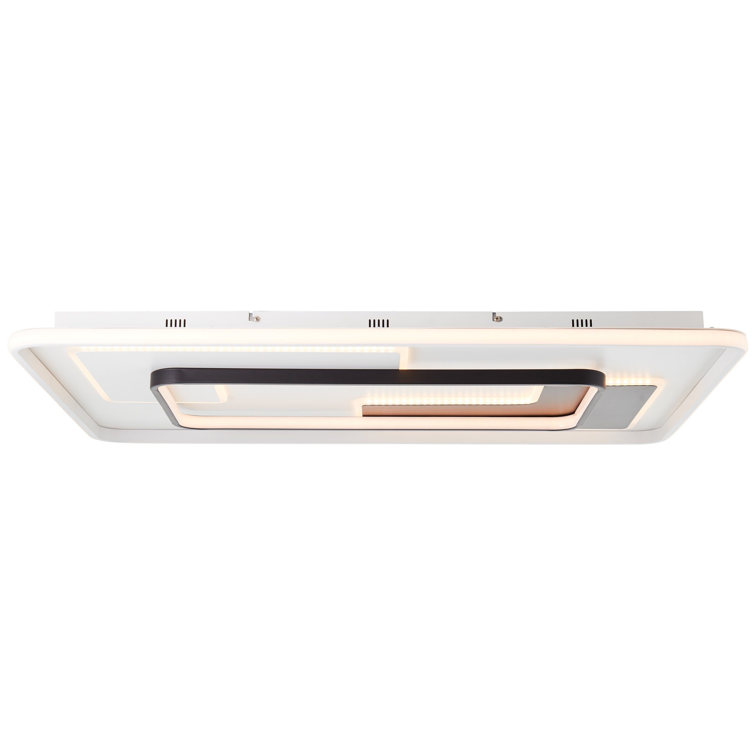 Brilliant Deckenleuchten Barden, CCT - über FernbedienungDimmfunktionMemoryfunktion, warmweiß - kaltweiß, Barden LED Deckenleuchte 90x60cm weiß/schwarz, Metall/Kunststoff, 1x 5