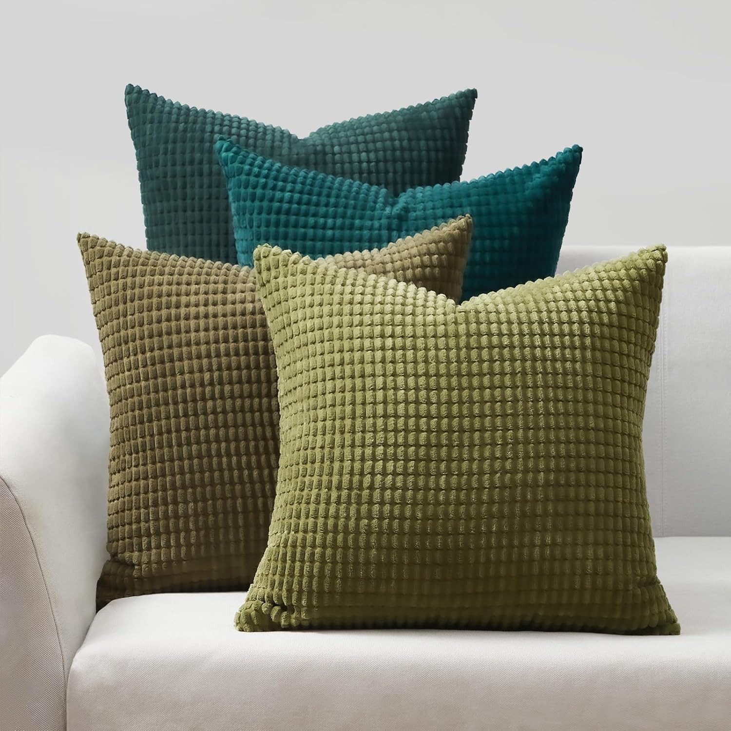 Interior by Hakito Dekokissen 4er Set Kissenbezüge inklusive Füllkissen Set günstig online kaufen