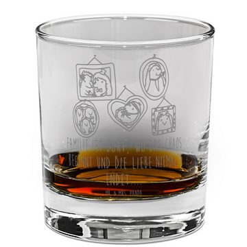 Mr. & Mrs. Panda Whiskyglas Igel Familie - Transparent - Geschenk, Oma, Whiskeylgas, Papa, Whiske, Premium Glas, Mit Liebe graviert