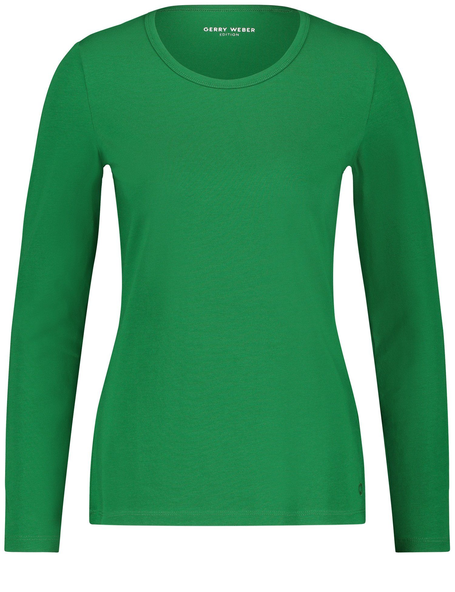 WEBER Stretchkomfort Basic Langarmshirt Bright Langarmshirt GERRY Green mit