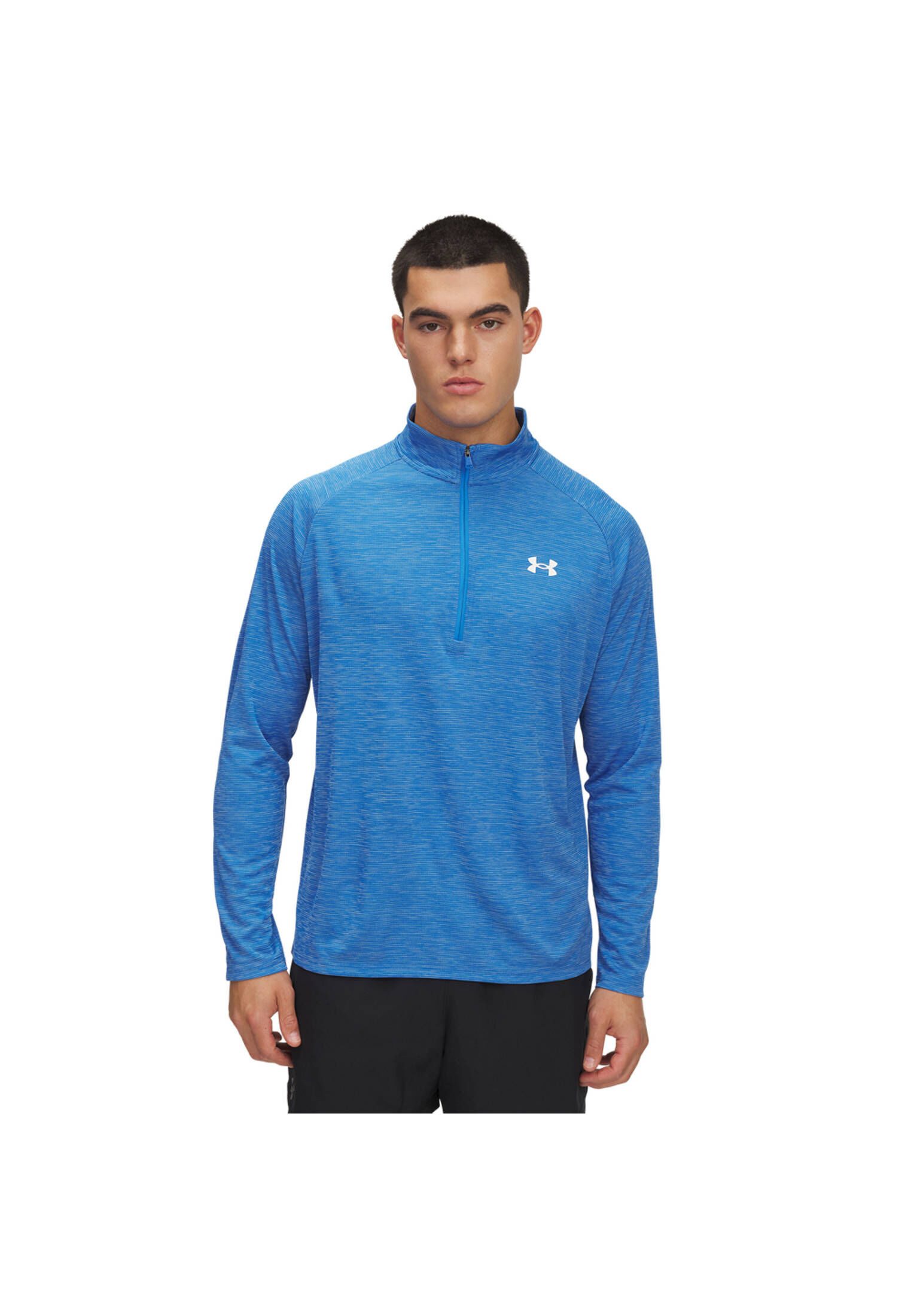 Under Armour® Trainingsshirt Herren Trainingsshirt UA TECH TEXTURED 1/2 ZIP (1-tlg)