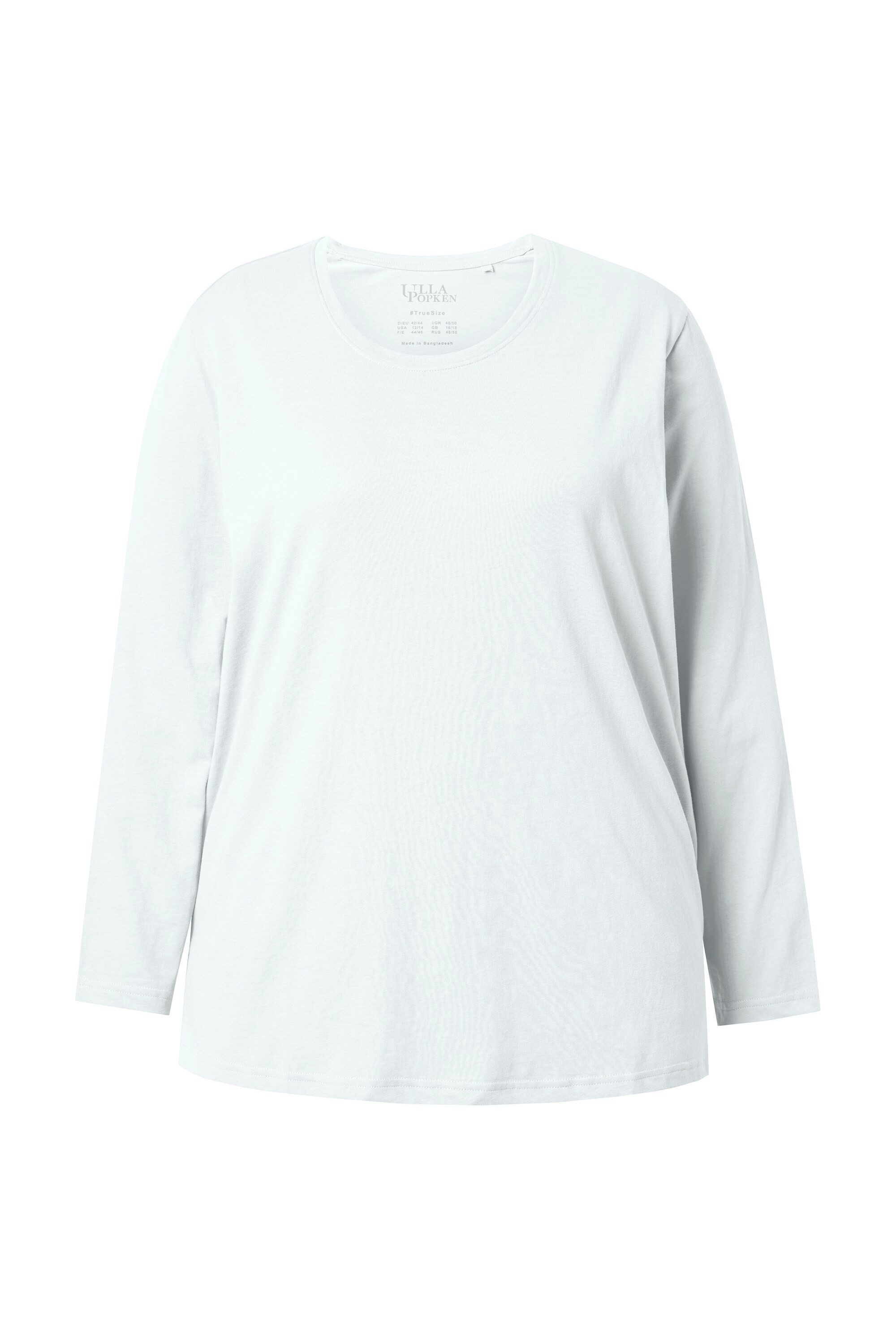 Ulla Popken T-Shirt Shirt Relaxed Rundhalsausschnitt Langarm – Bild 2 von 4