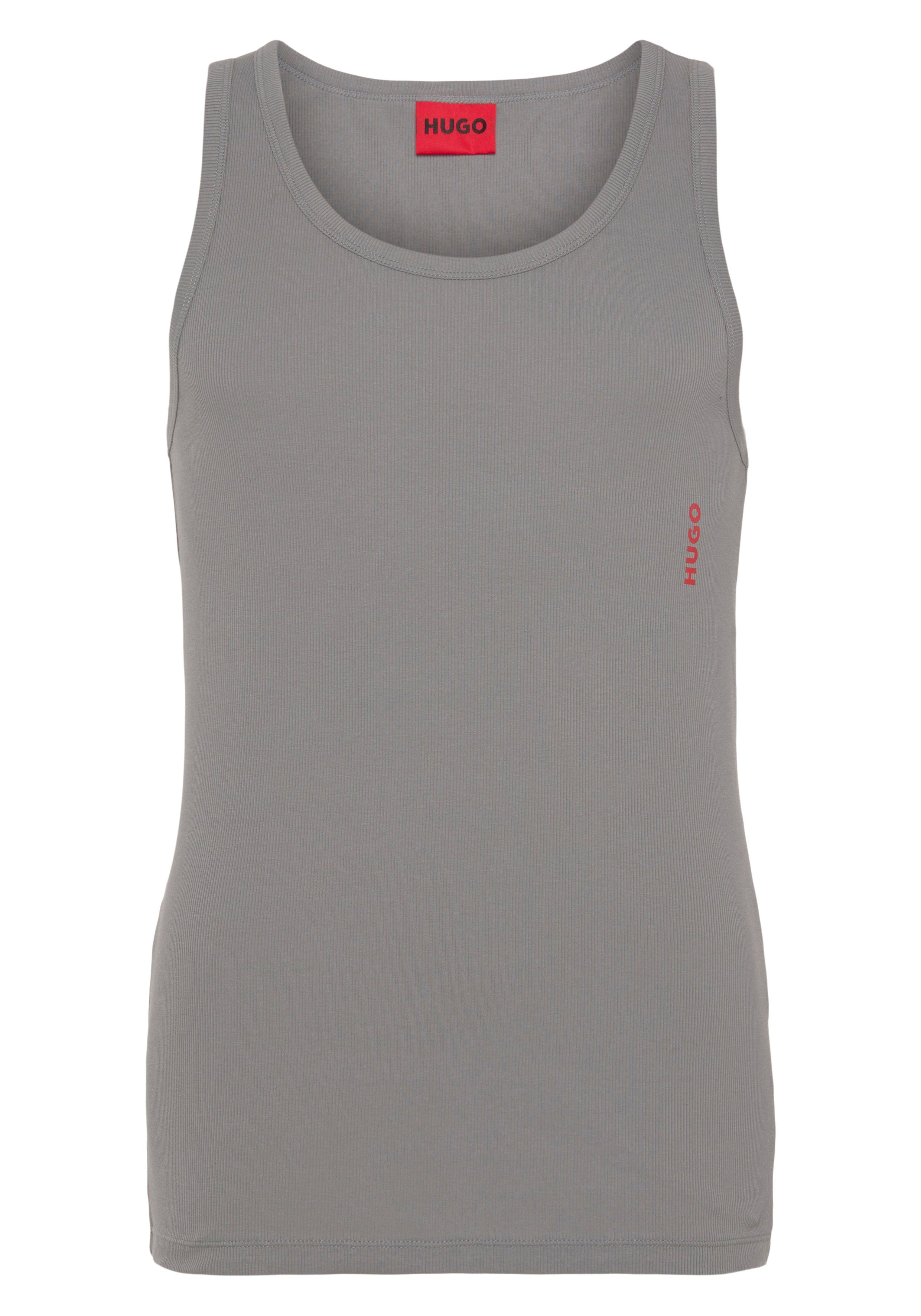 Muskelshirt 2er) TOP Medium 039 Grey PACK 2-tlg., Logoschriftzug TWIN mit TANK (Packung, HUGO