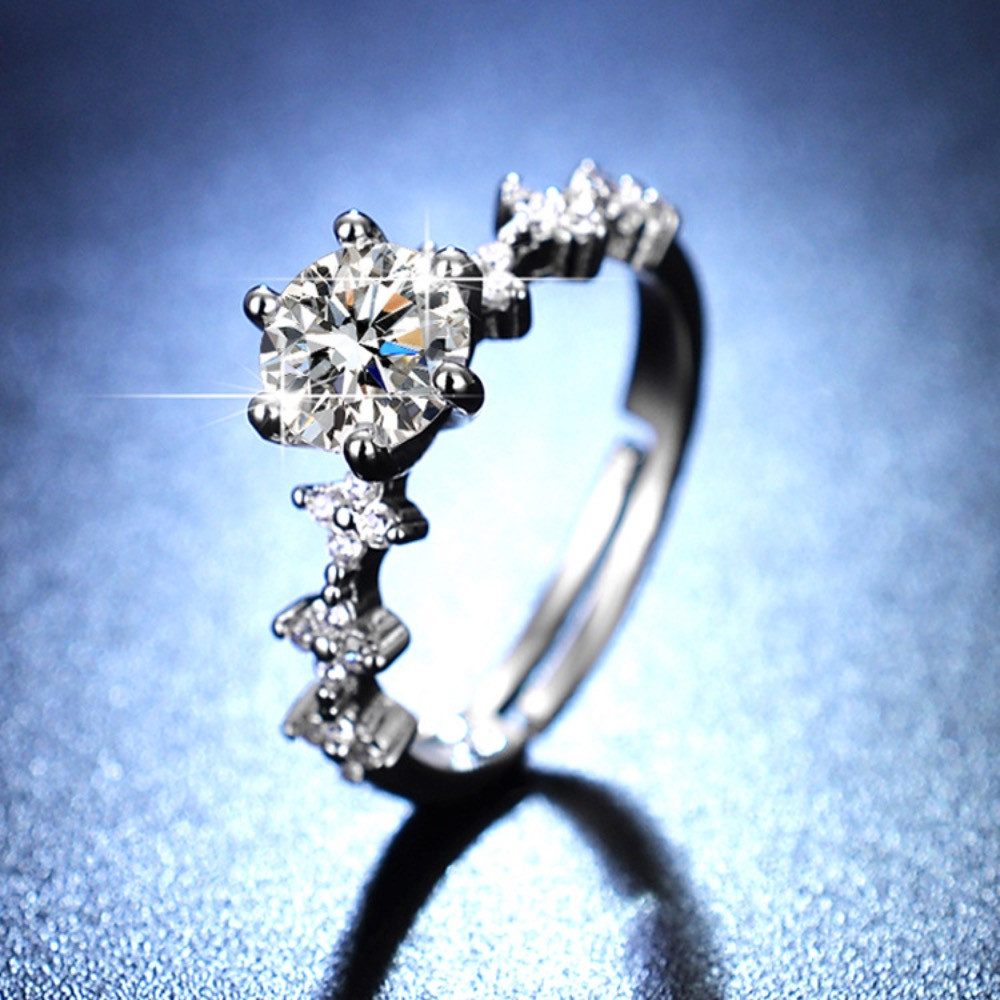 The Beauty House Verlobungsring silberfarbiger Ring günstig online kaufen