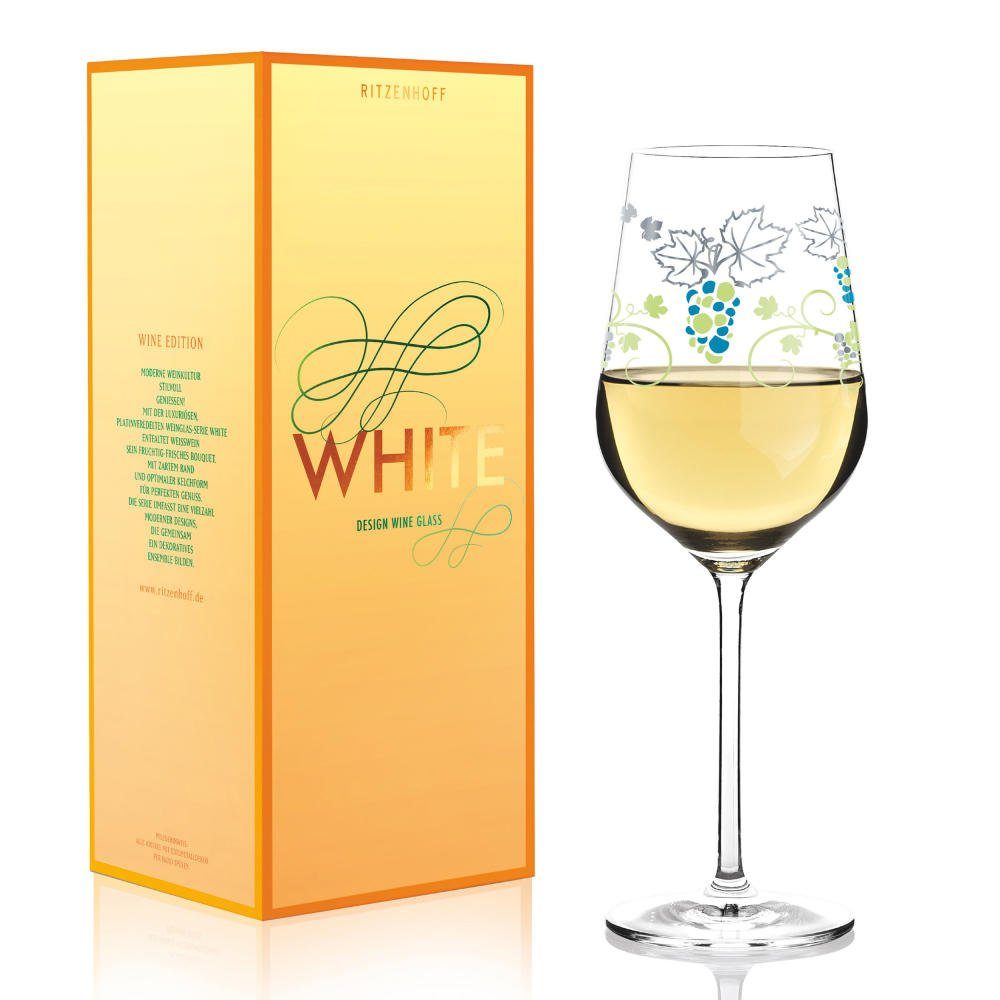 Ritzenhoff Weißweinglas White Design Shinobu Ito, Kristallglas