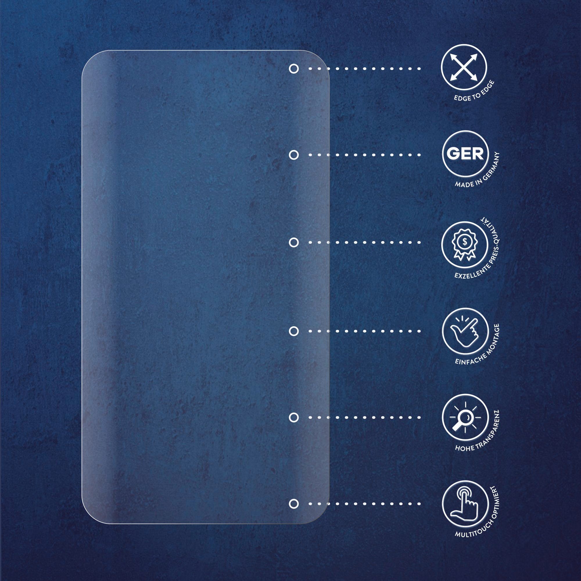 Savvies Full-Cover Schutzfolie für Xiaomi Poco X3 Pro, Displayschutzfolie,  4 Stück, 3D Curved klar