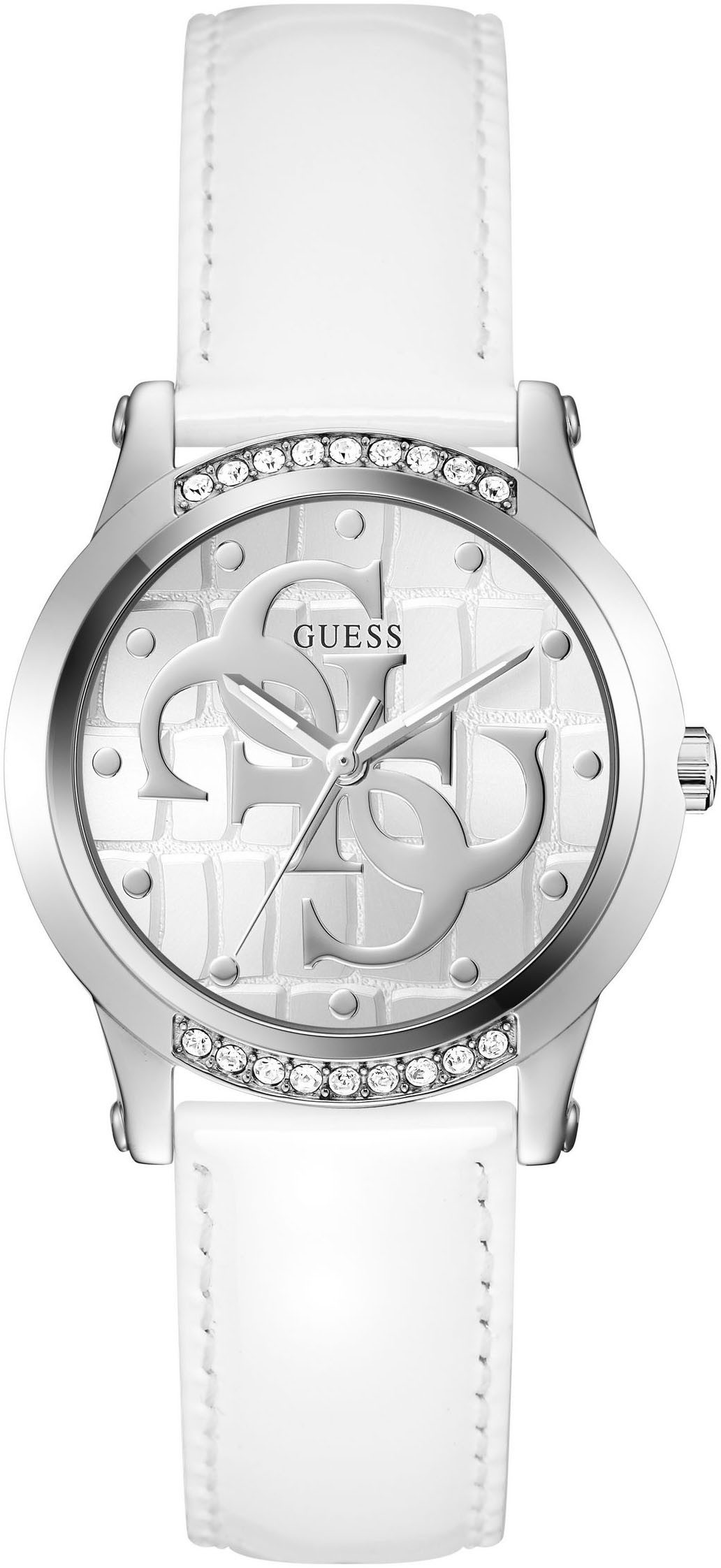 Guess Quarzuhr ANNETTE GW0860L3, Armbanduhr, Damenuhr, Lederarmband günstig online kaufen