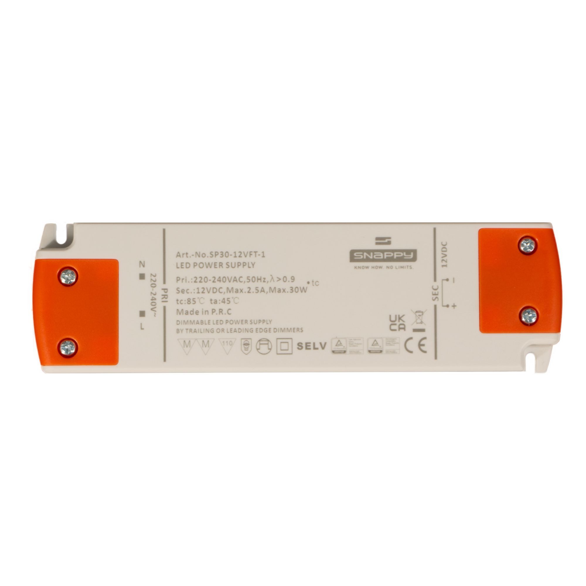 kalb Vareo LED Netzteil 12V/24V, TRIAC dimmbar, 30W/75W, 230V Eingang Netzteil