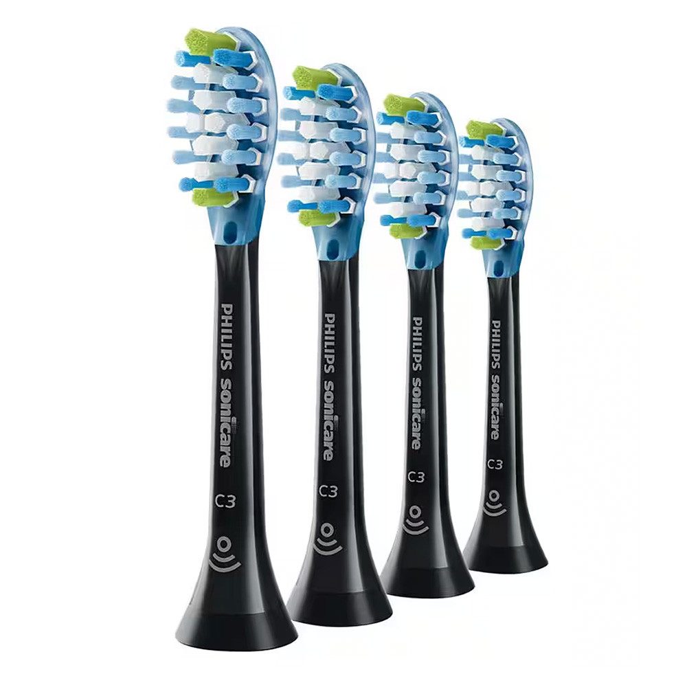 Philips Sonicare Aufsteckbürsten Philips Sonicare C3 Premium Plaque Defense HX9044/33 4er Pack,Schwarz