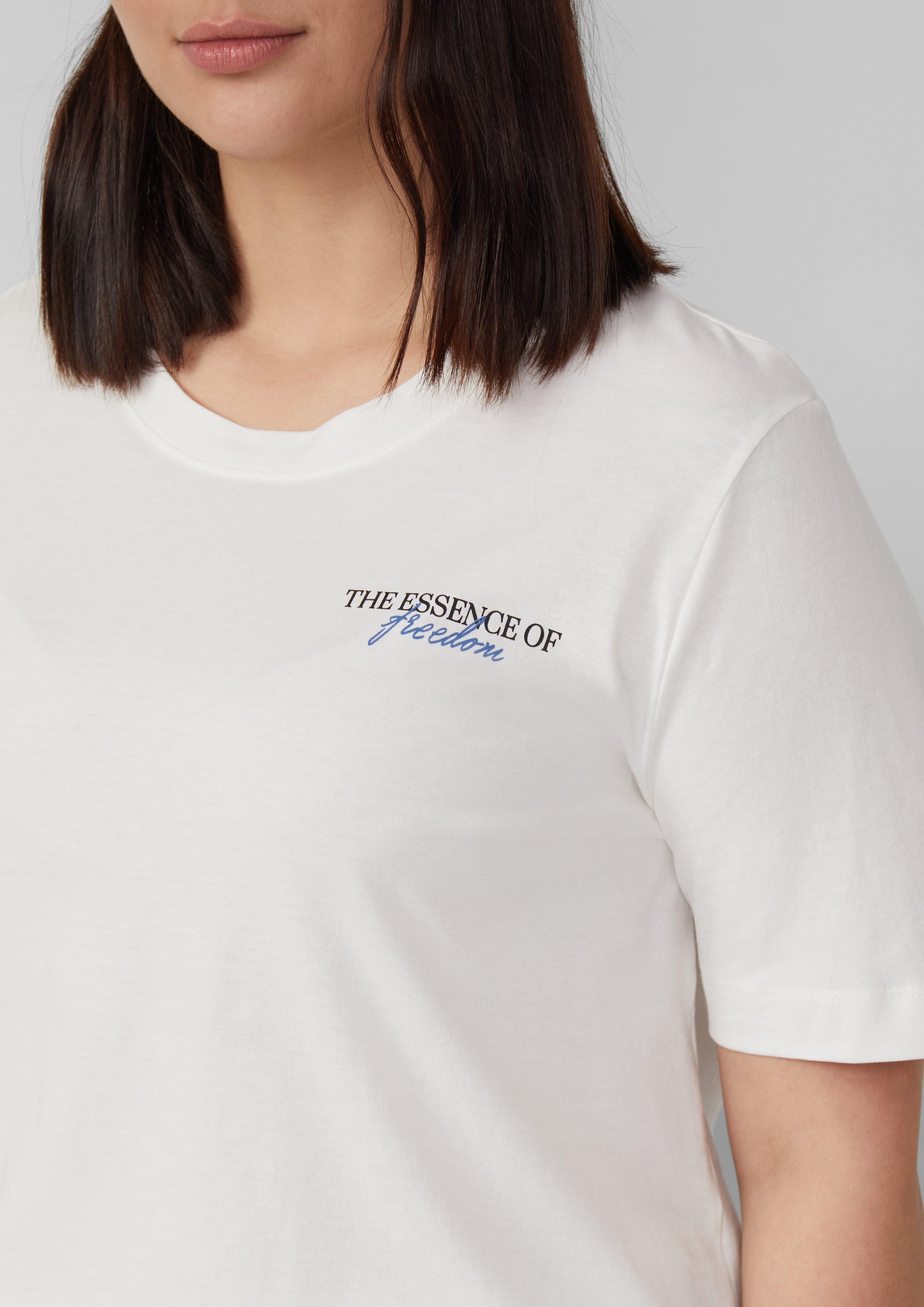 s.Oliver Kurzarmshirt T-Shirt mit Front- und günstig online kaufen