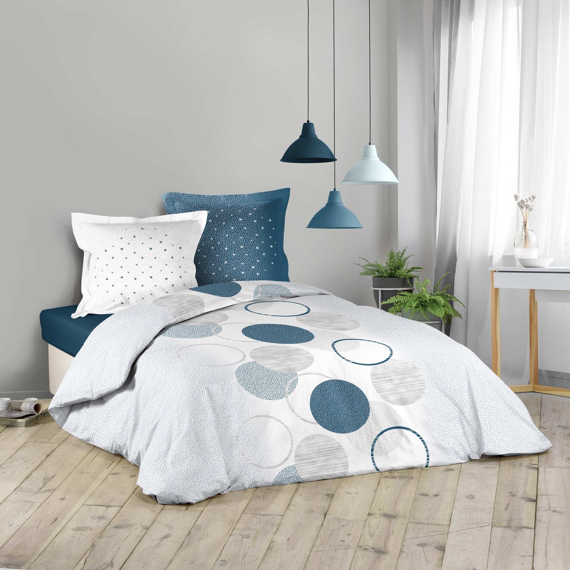dynamic24 Bettwäsche, Baumwolle, 3 teilig, 260x240cm, günstig online kaufen