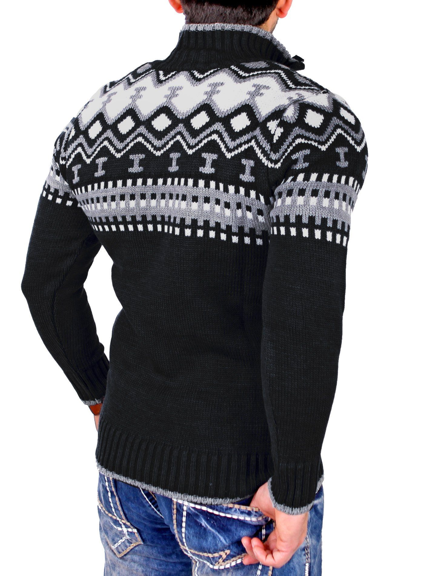 Reslad Strickpullover Reslad Herren Strickpullover Crewneck günstig online kaufen