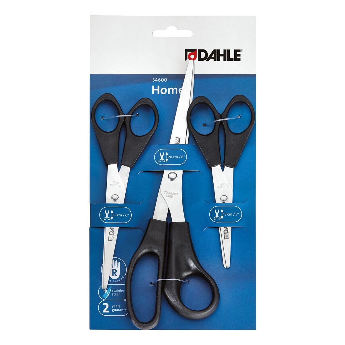 DAHLE Ножницы-Set 54600, (3-tlg), 12,7 / 15,2 / 20 cm, für Rechtshänder
