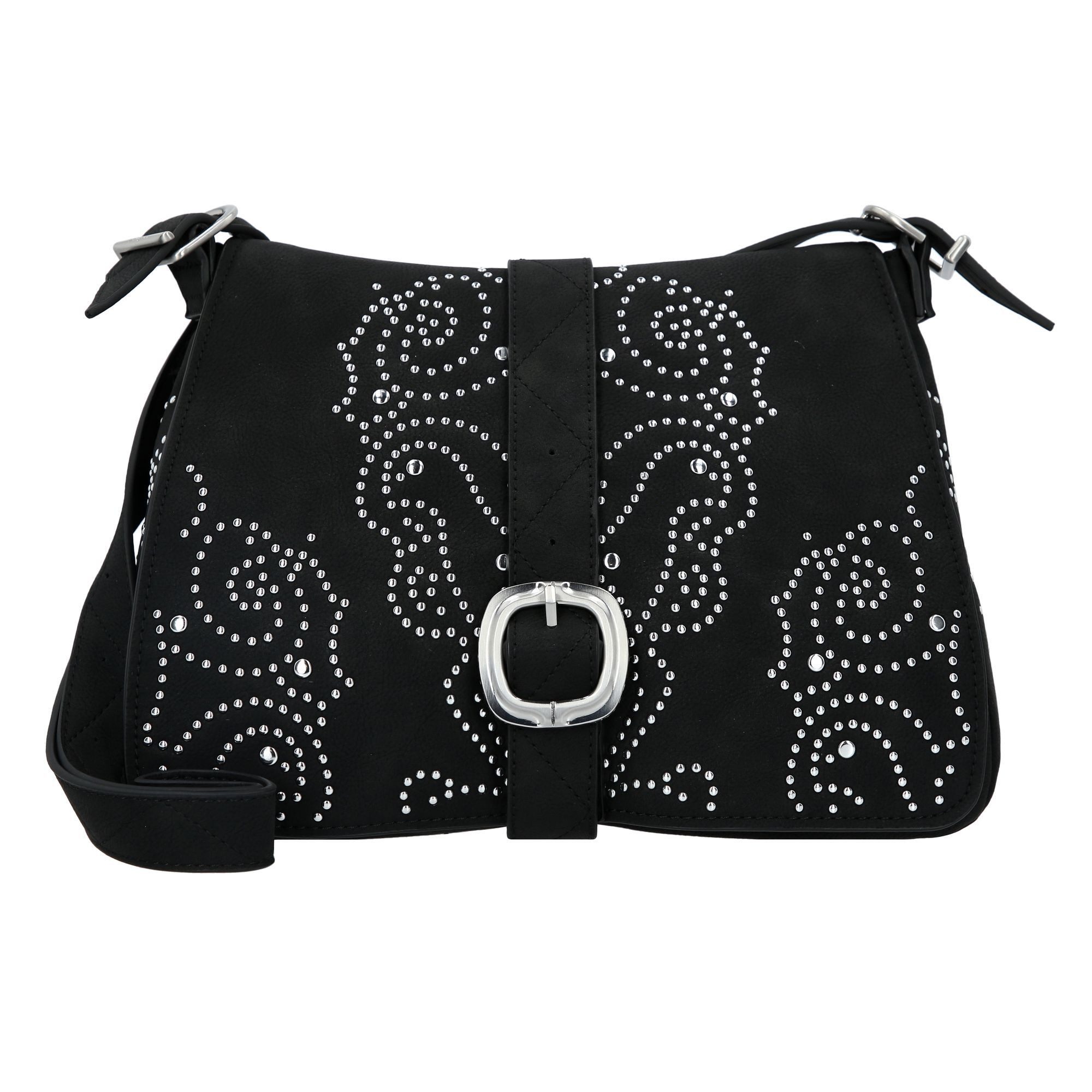 Desigual Schultertasche Poker Face, Polyurethan