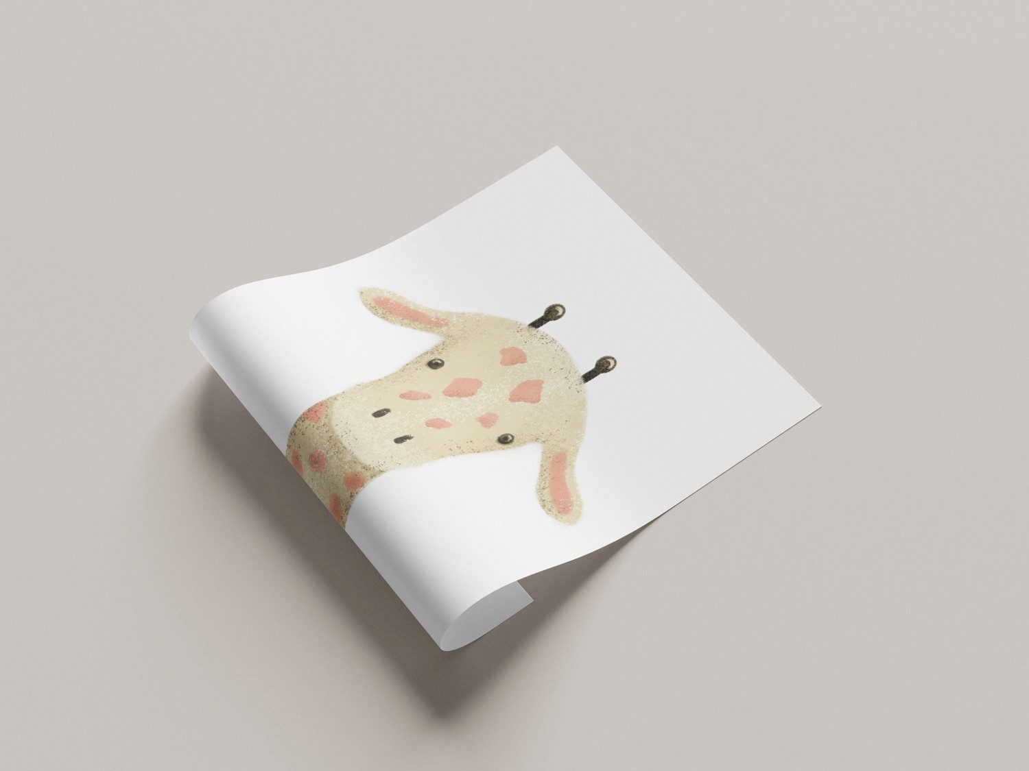 Lüttenhütt Bild mit Rahmen oder Poster, Giraffenkopf, Fantasy, Giraffe, Giraffen Bilder, Tiere (1 St), HD Premium Druck