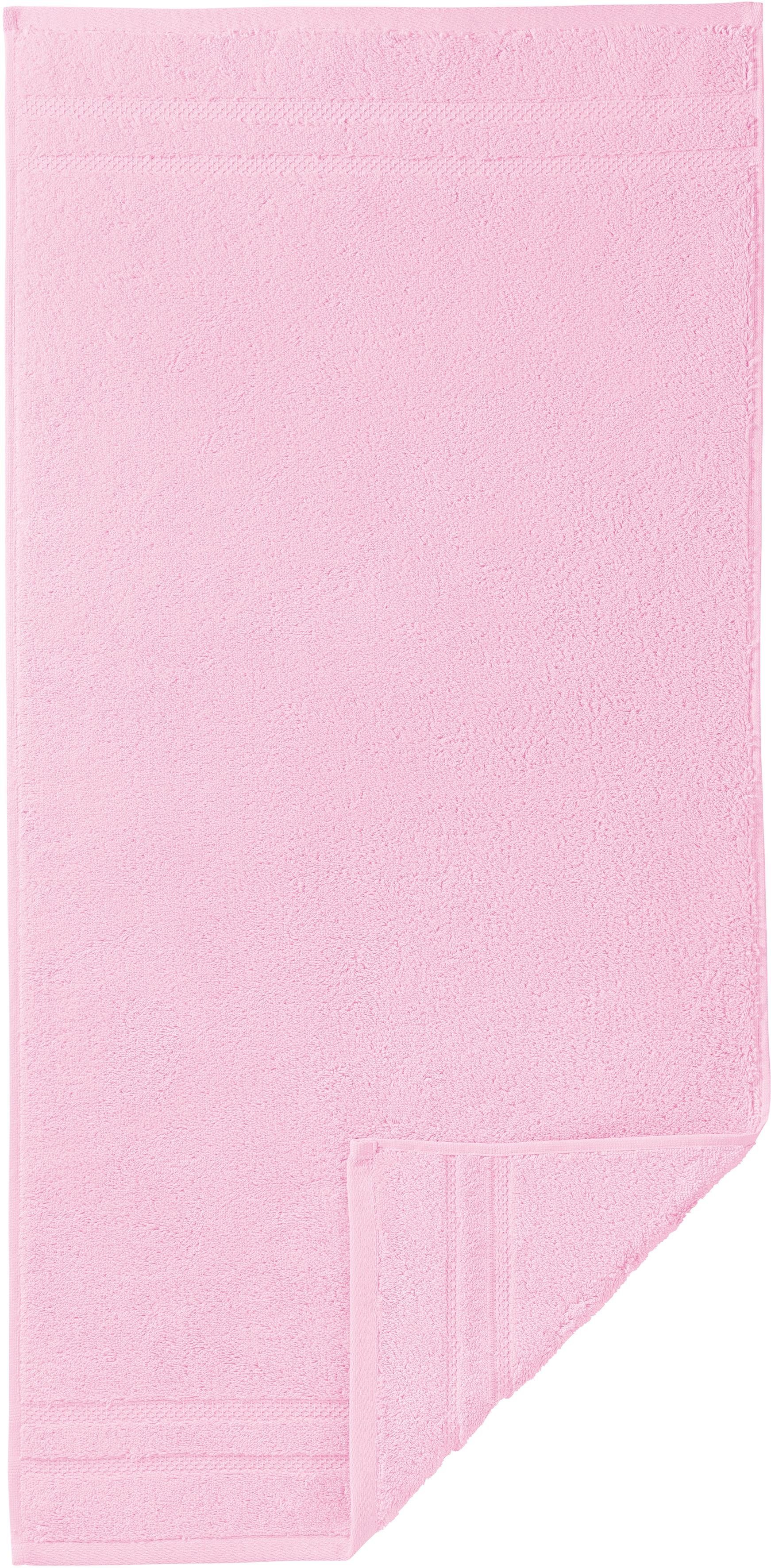 Egeria Handtücher Micro Touch, Walkfrottee (2-St), Streifenbordüre, extrem saugfähig & flauschig, 100% Baumwolle