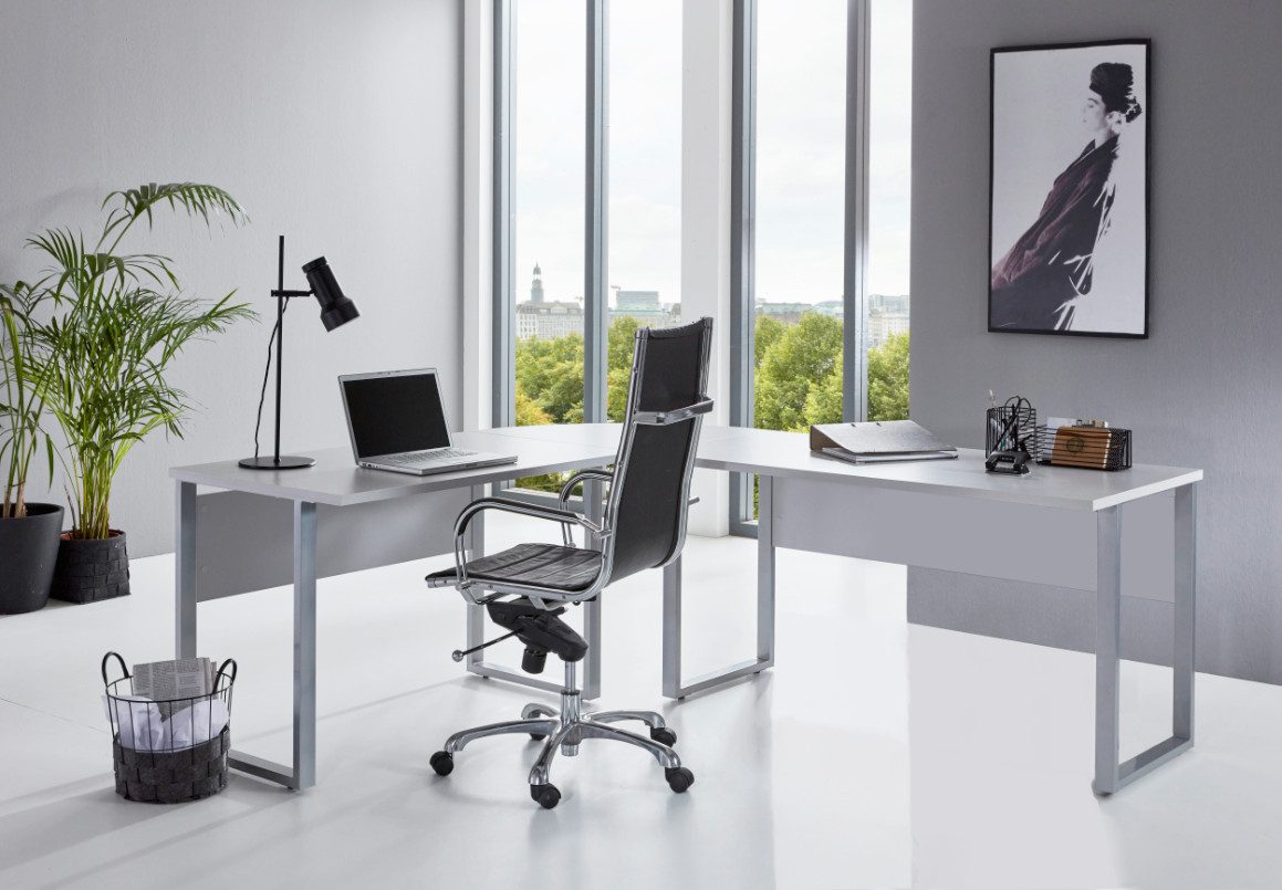 BMG Möbel Eckschreibtisch Office Edition, Schreibtisch spiegelverkehrt link günstig online kaufen
