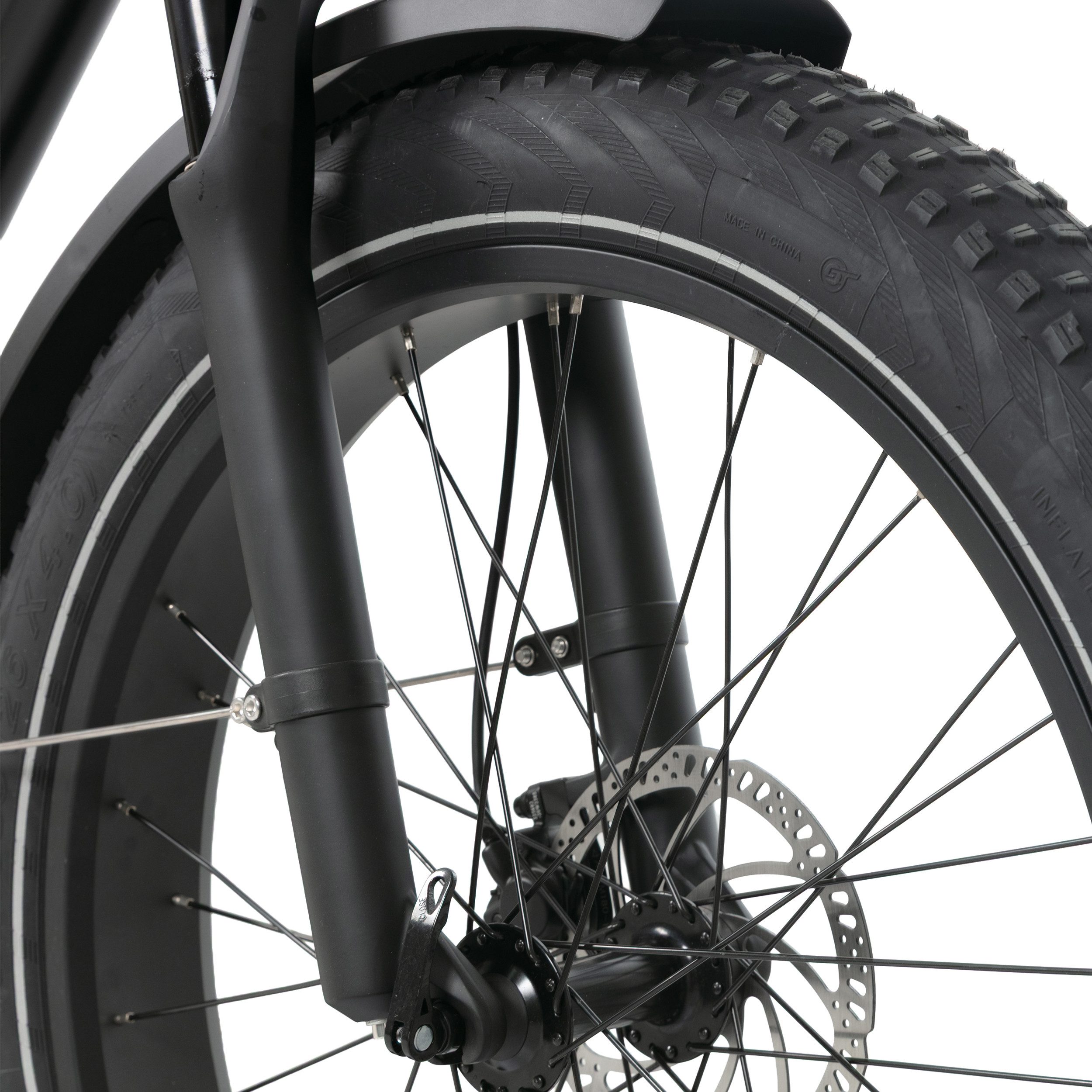 JOBOBIKE E-Bike Mountainbike 26 Zoll, 180km, 80 Nm, Gefederte Sattelstütze, Bremslicht & Blinker, 7 Gang Shimano, Kettenschaltung, Heckmotor, 960 Wh, 4,0 Zoll Fatbike, Robin Pro, Elektrofahrrad für Damen und Herren