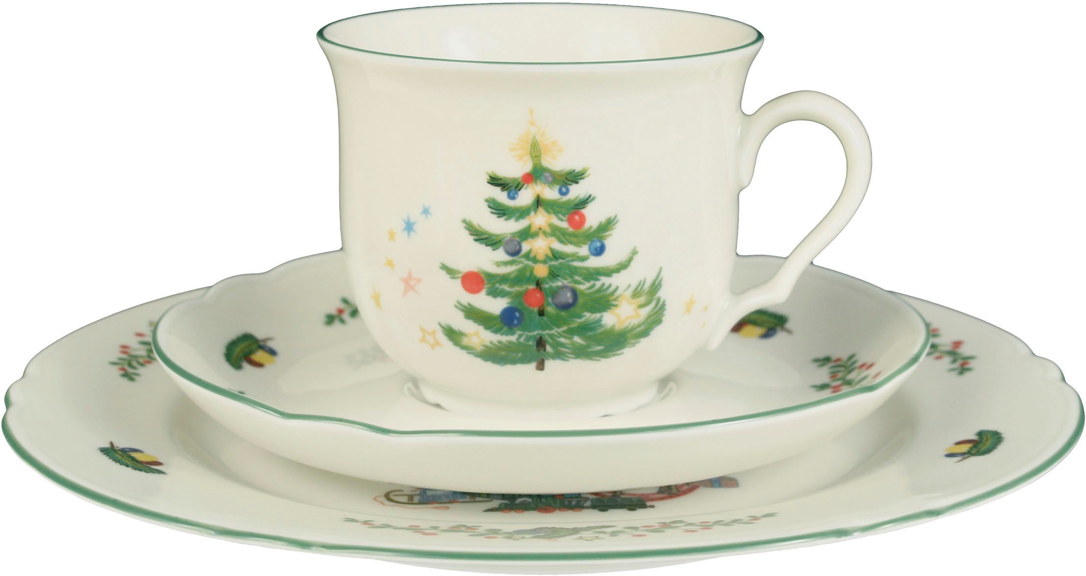 Seltmann Weiden Tasse Marieluise Weihnachten, Kaffeeobertasse 0,23 l, 1-tlg., Porzellan, mit weihnachtlichem Dekor – Bild 4 von 5