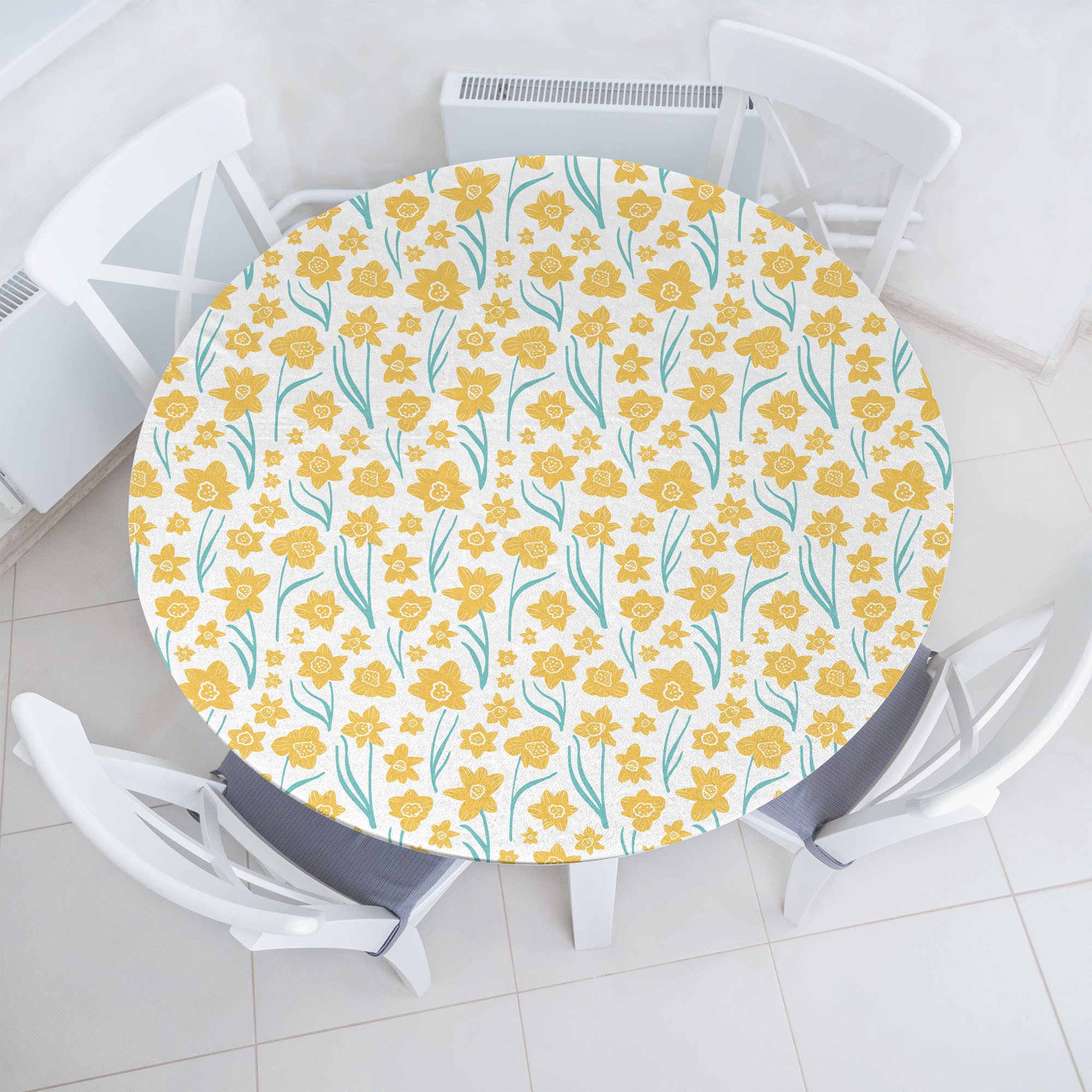 Tischdecke Rundum-elastische Stofftischdecke