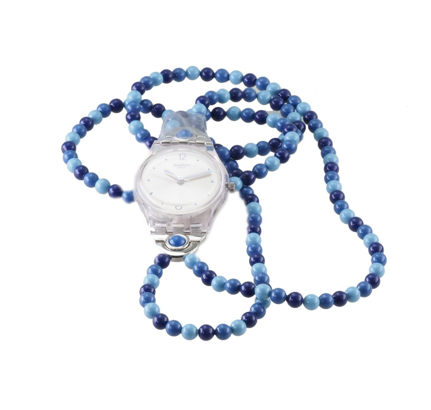 Swatch Quarzuhr Swatch Damen Quarz Uhr LK353 BLUES PROHIBITION X125
