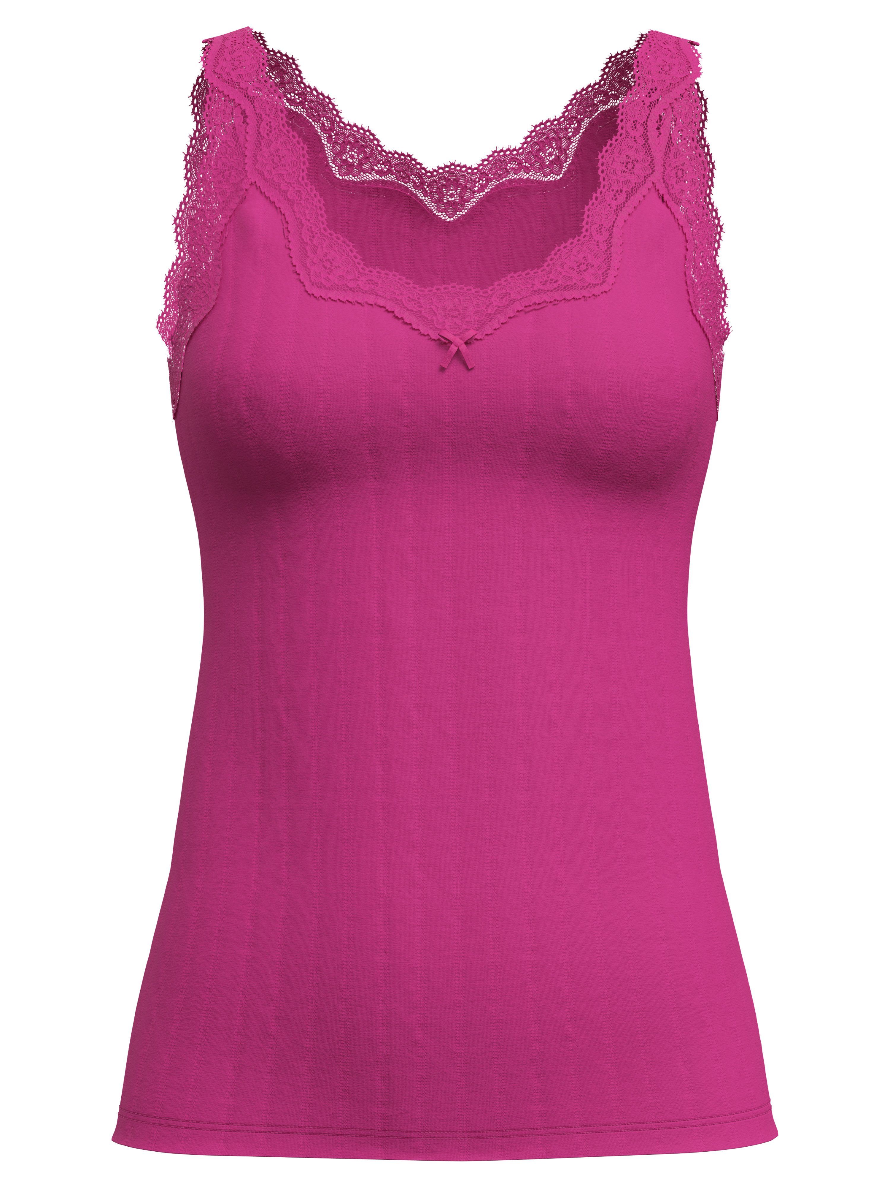 CALIDA Tanktop Etude Toujours zarte Spitze, Nadelstreifen-Design, Cotton-Mi günstig online kaufen