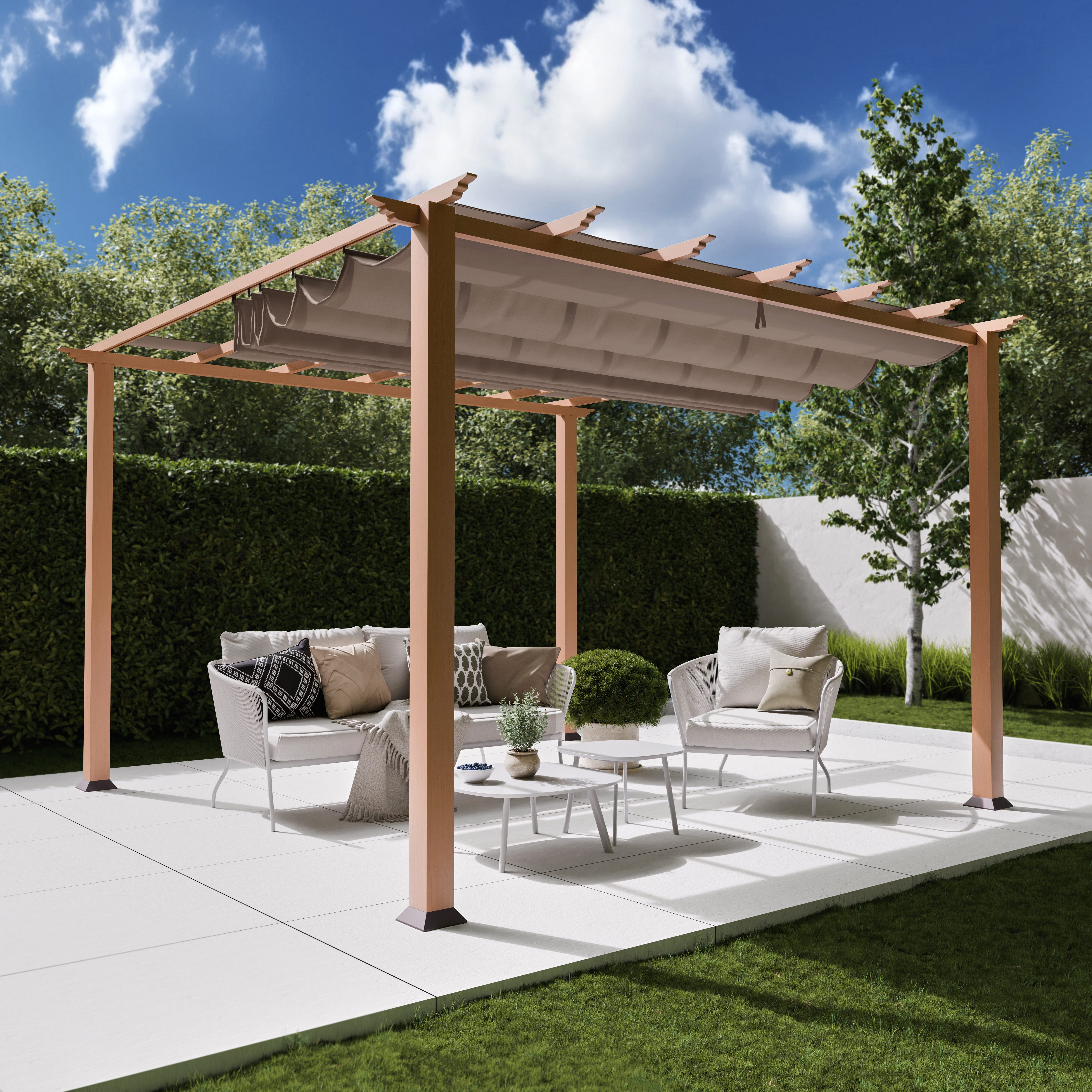 Paragon Pergola Florida, BxTxH: 350x350x235 cm