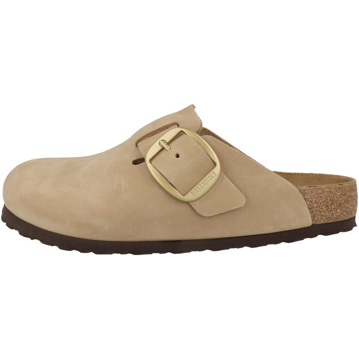 Birkenstock Boston Big Buckle Nubukleder normal Damen Clog Sandalen, Haussc günstig online kaufen