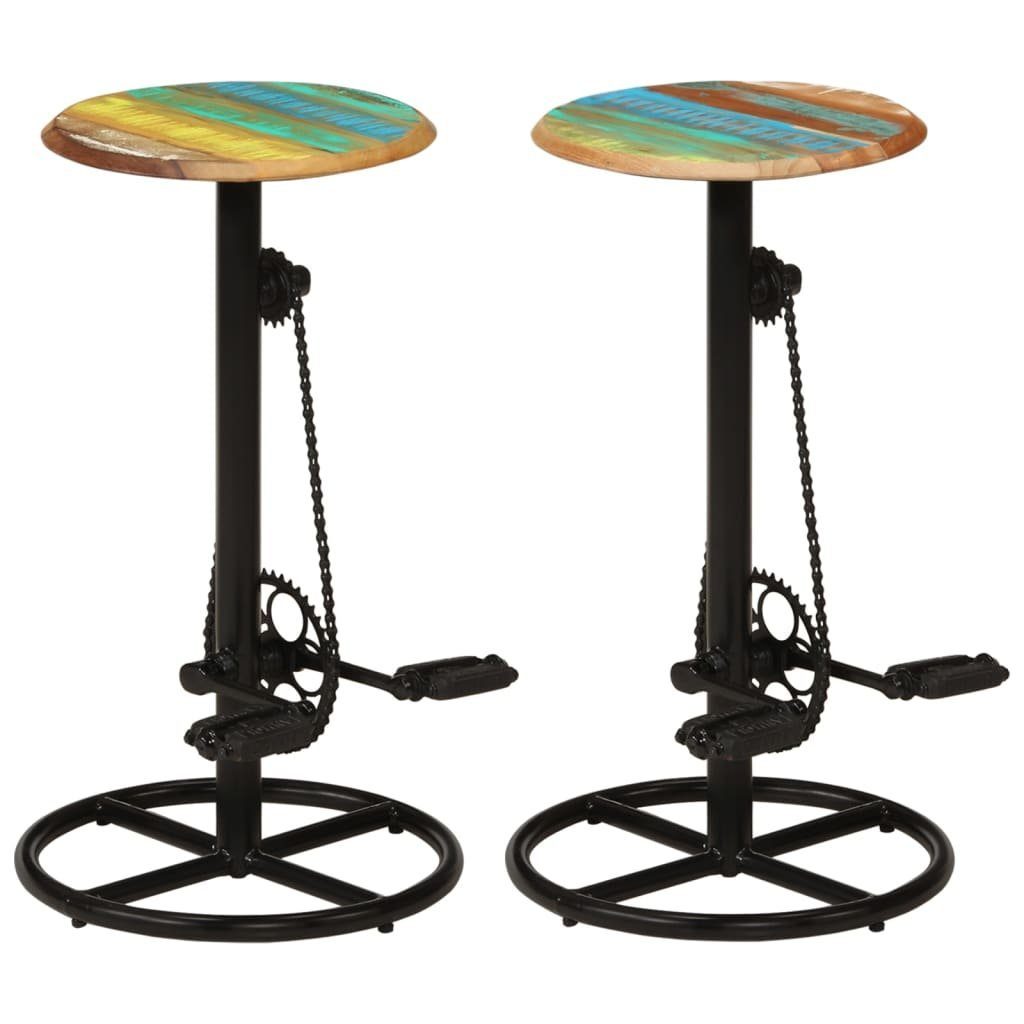 vidaXL Barhocker Barhocker 2 Stk. Altholz Massiv (2 St)