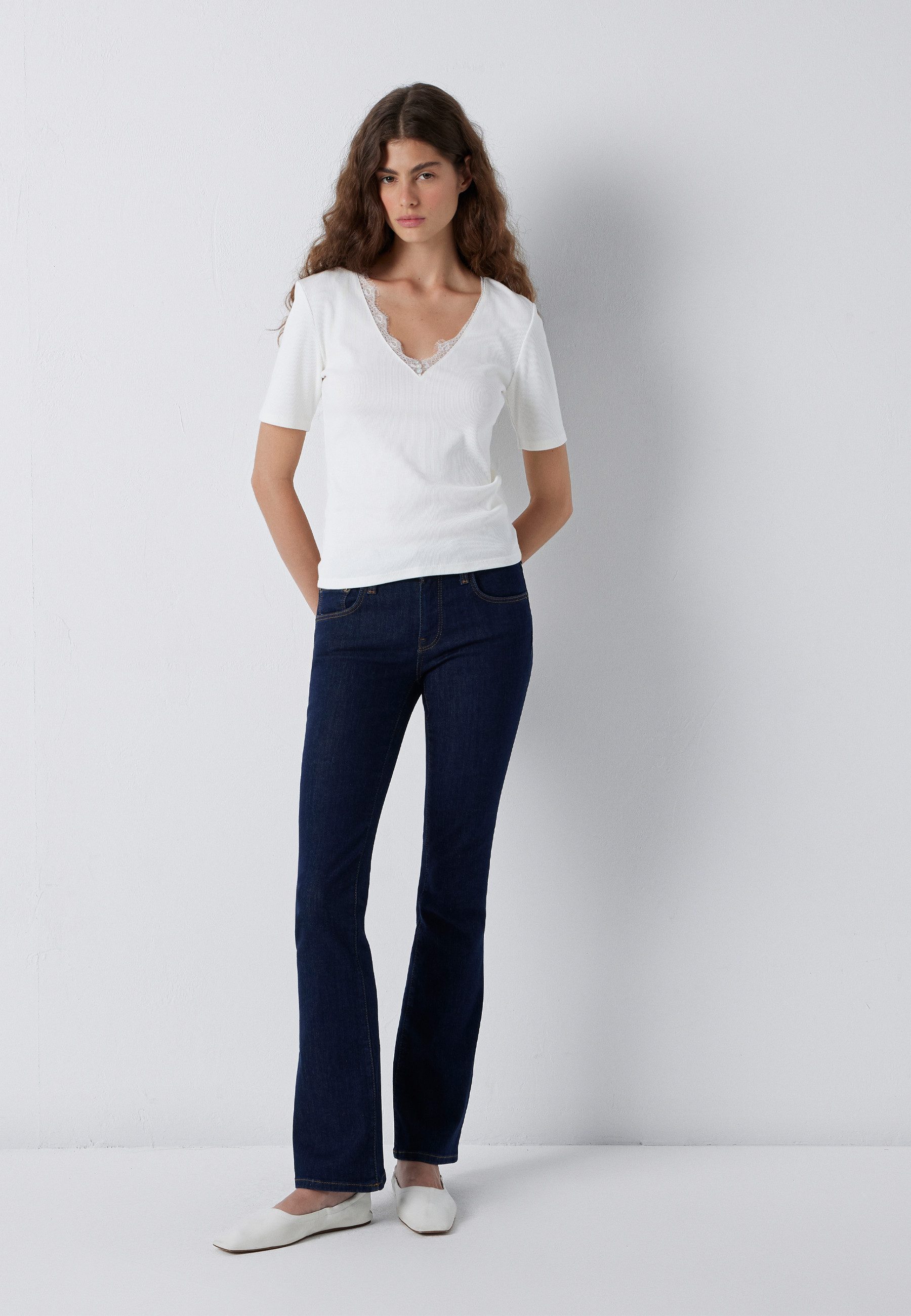 Mavi V-Shirt FASHION JERSEY Spitzen Top