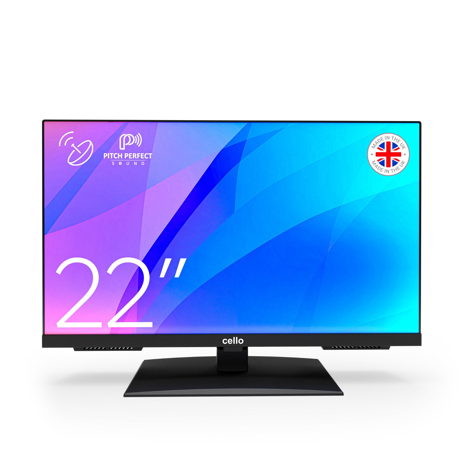 Cello 22 Zoll Full HD Fernseher Triple Tuner mit Perfect Pitch Sound LED-Fernseher (55 cm/22 Zoll, Full HD, Pitch Perfect Sound)