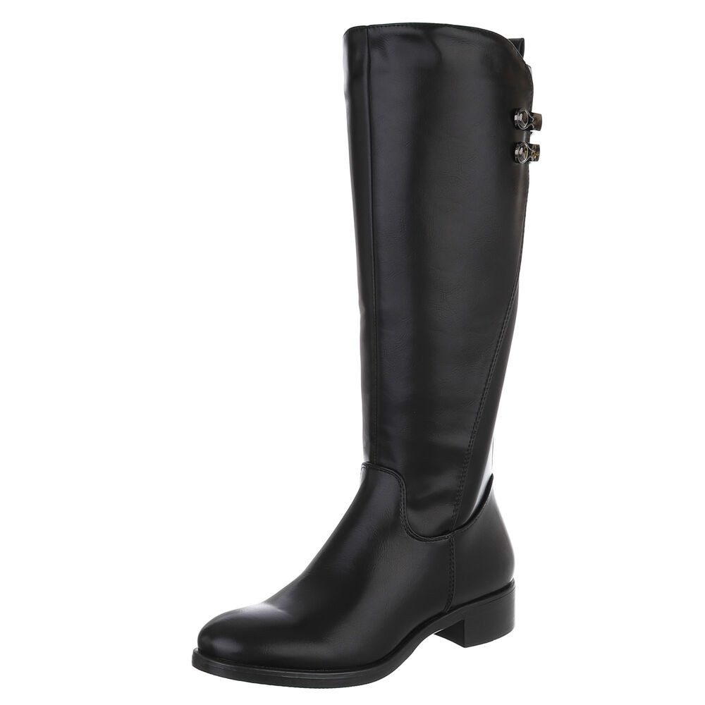 Ital-Design Elegante Damenstiefel mit dekorativen Details günstig online kaufen