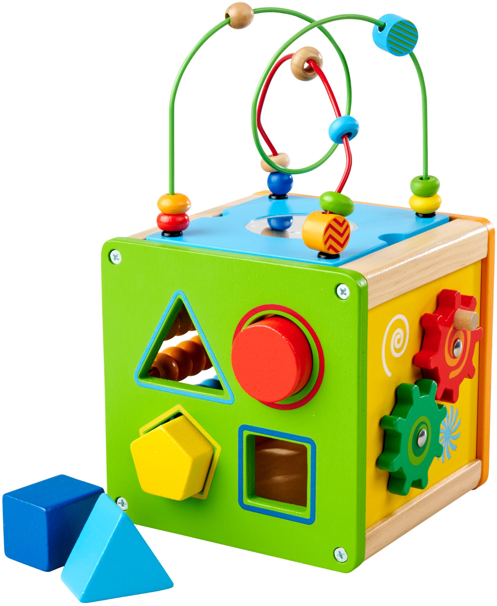 Eichhorn Motorikwürfel Kleiner Spiel- und Lernwürfel, mit abnehmbarer Motorikschleife