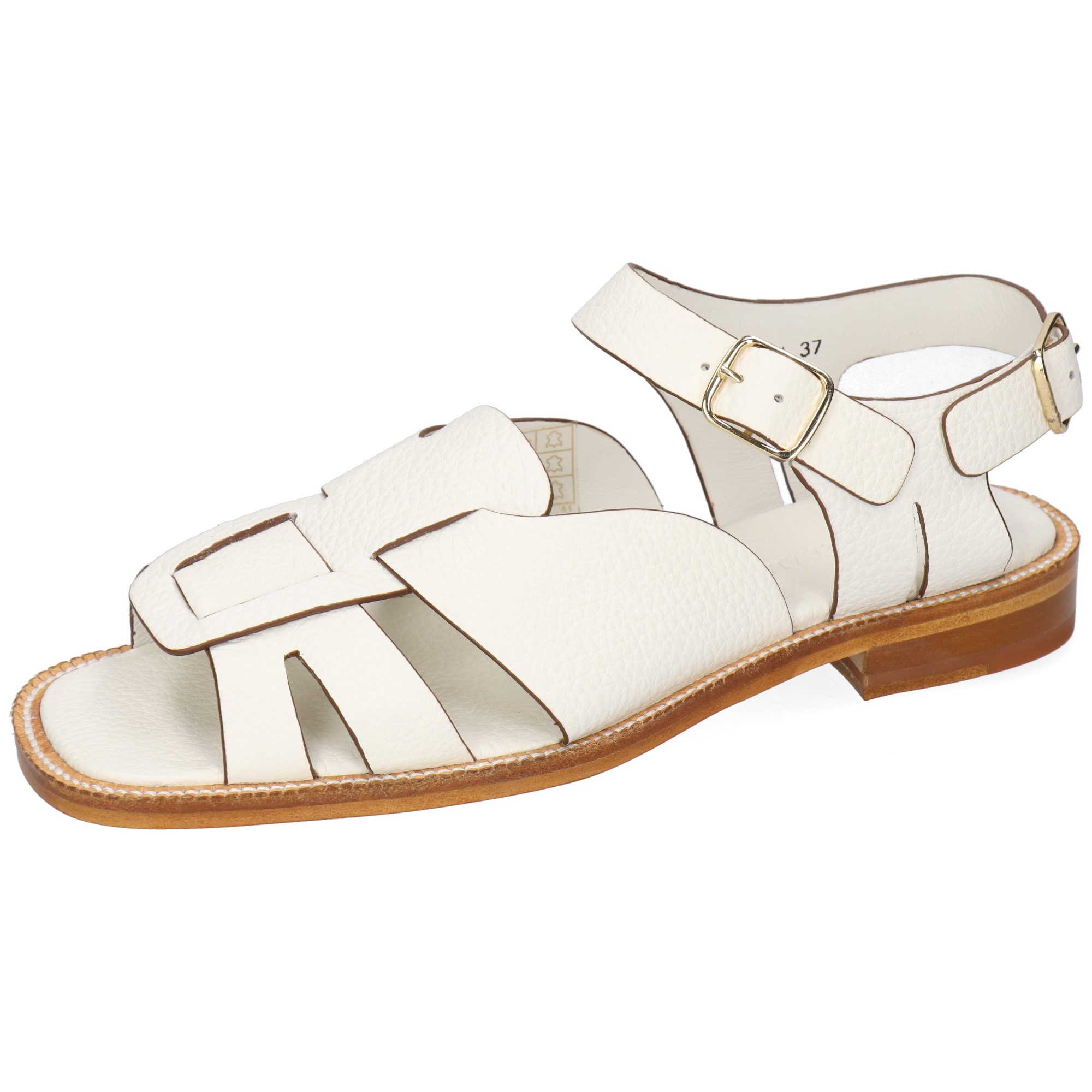 Melvin & Hamilton Everly 1 Leder-Sandalen für Damen Sandale Flache Absätze, Echtes Leder, Vegetabile Gerbung